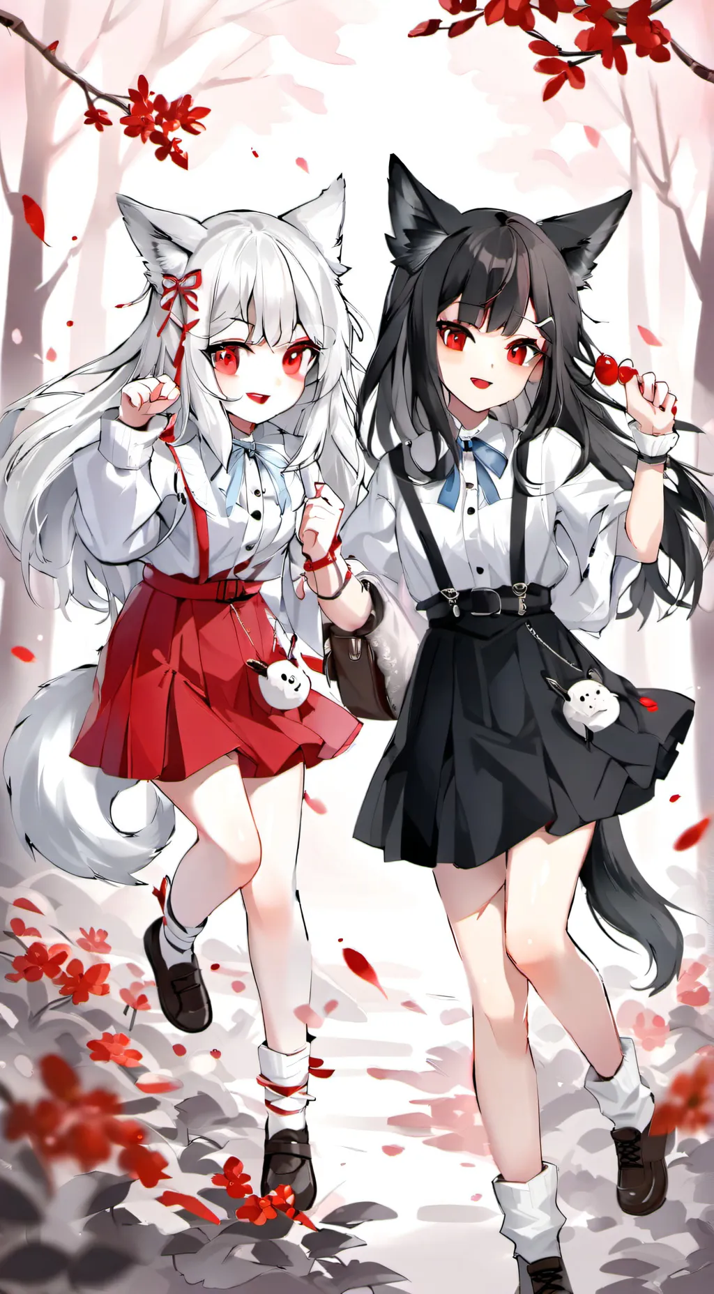 ai character: Katie and Gina background