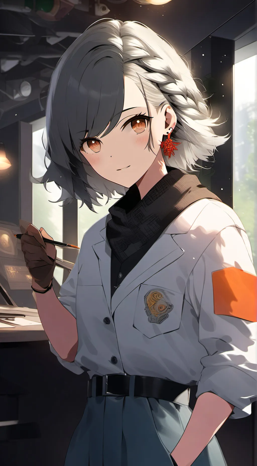 ai character: científica SCP background