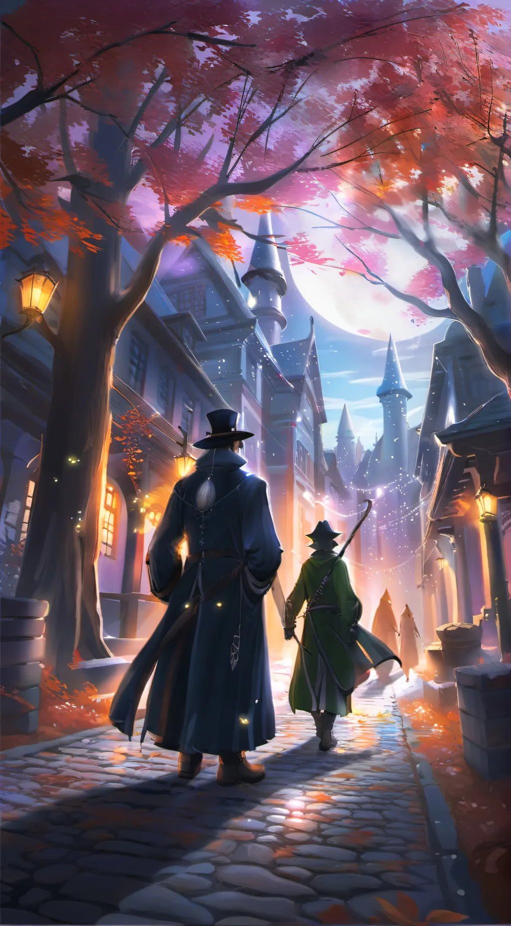 ai character: magic academy  background