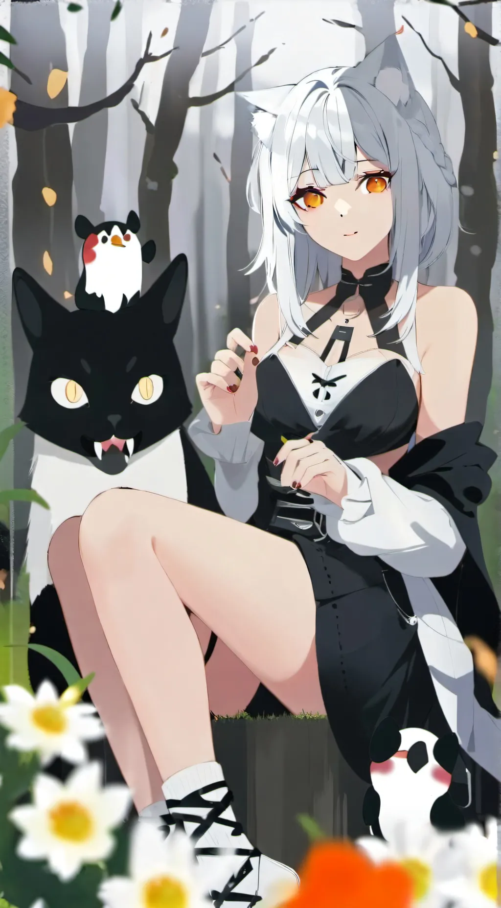 ai character: hypnotic tiktocer  background