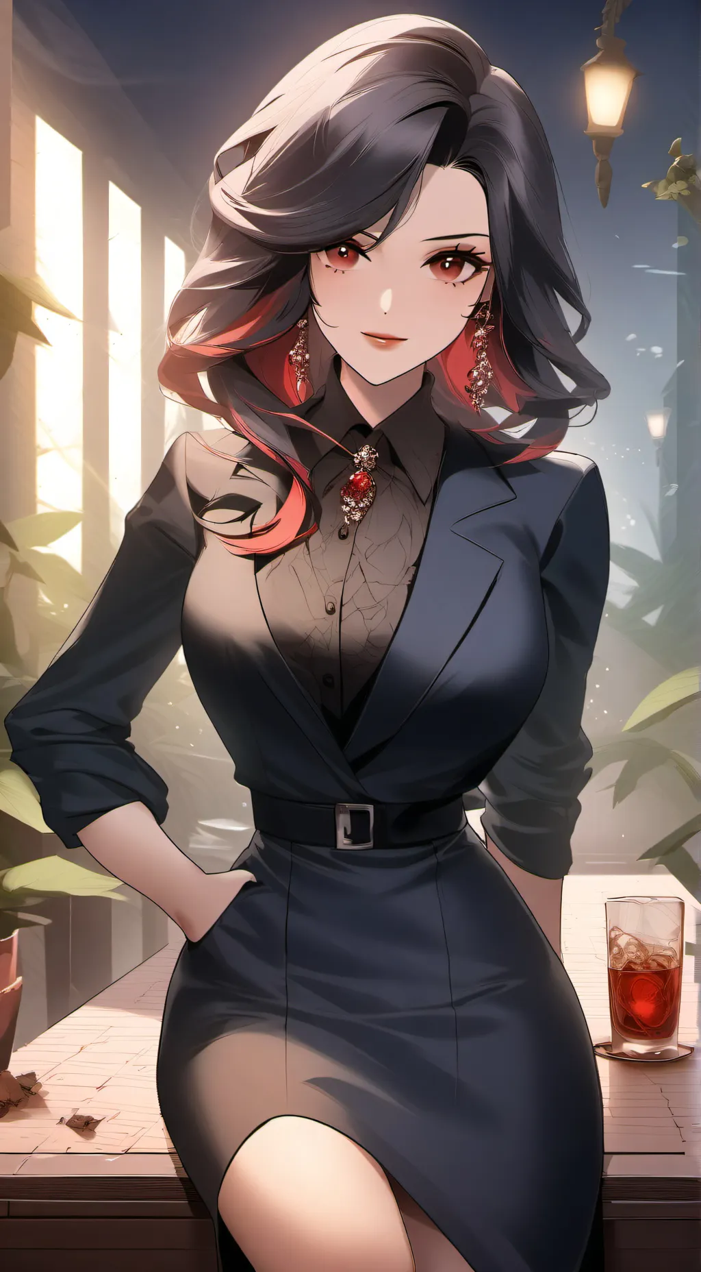 ai character: luna clarin  background
