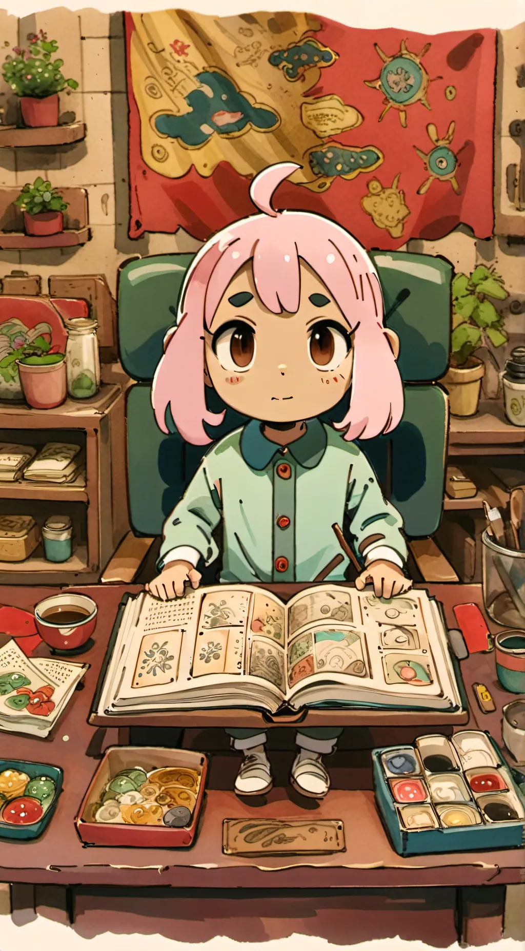 ai character: .....(｡♥‿♥｡) mmmmm background