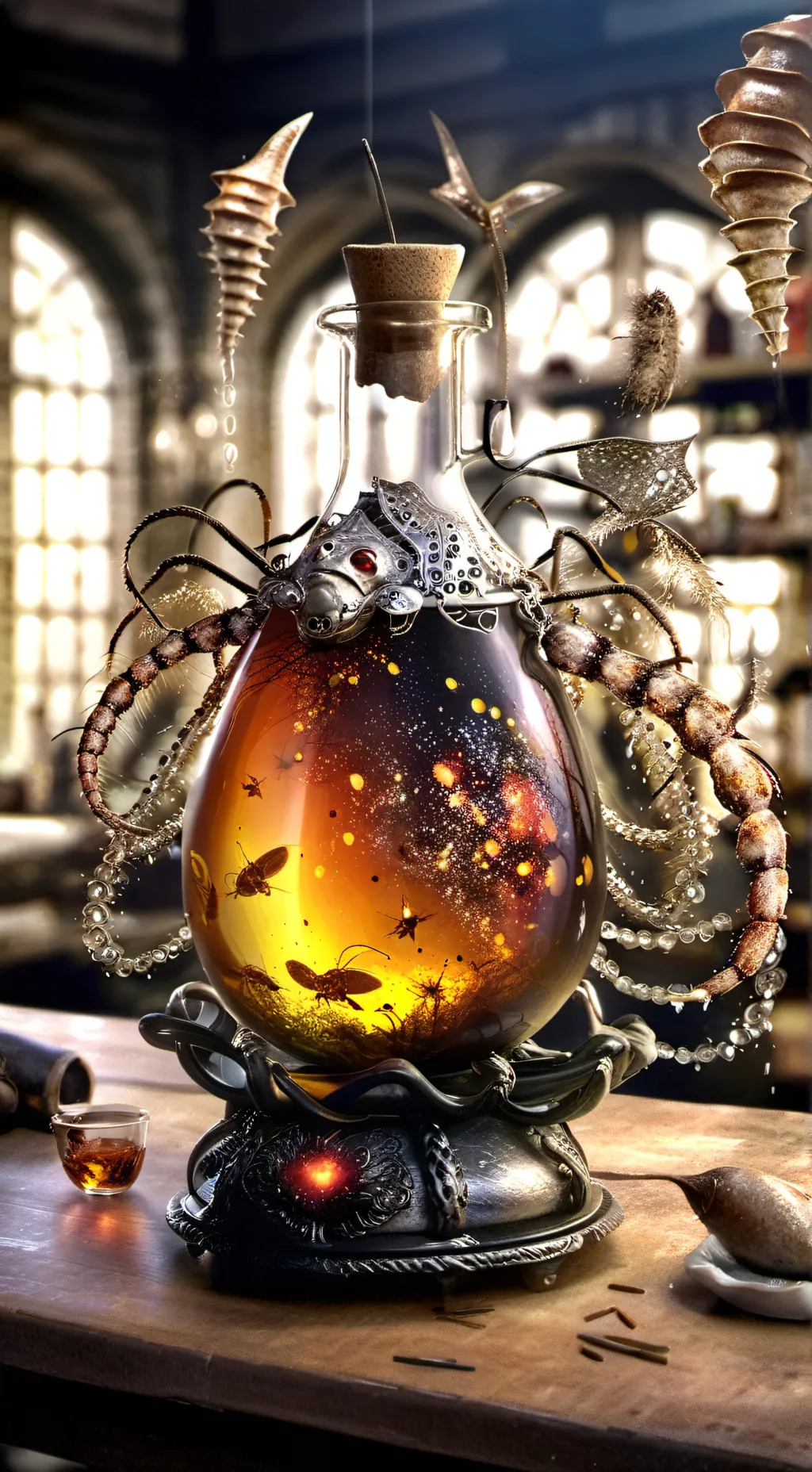ai character: pregnant potion pa background