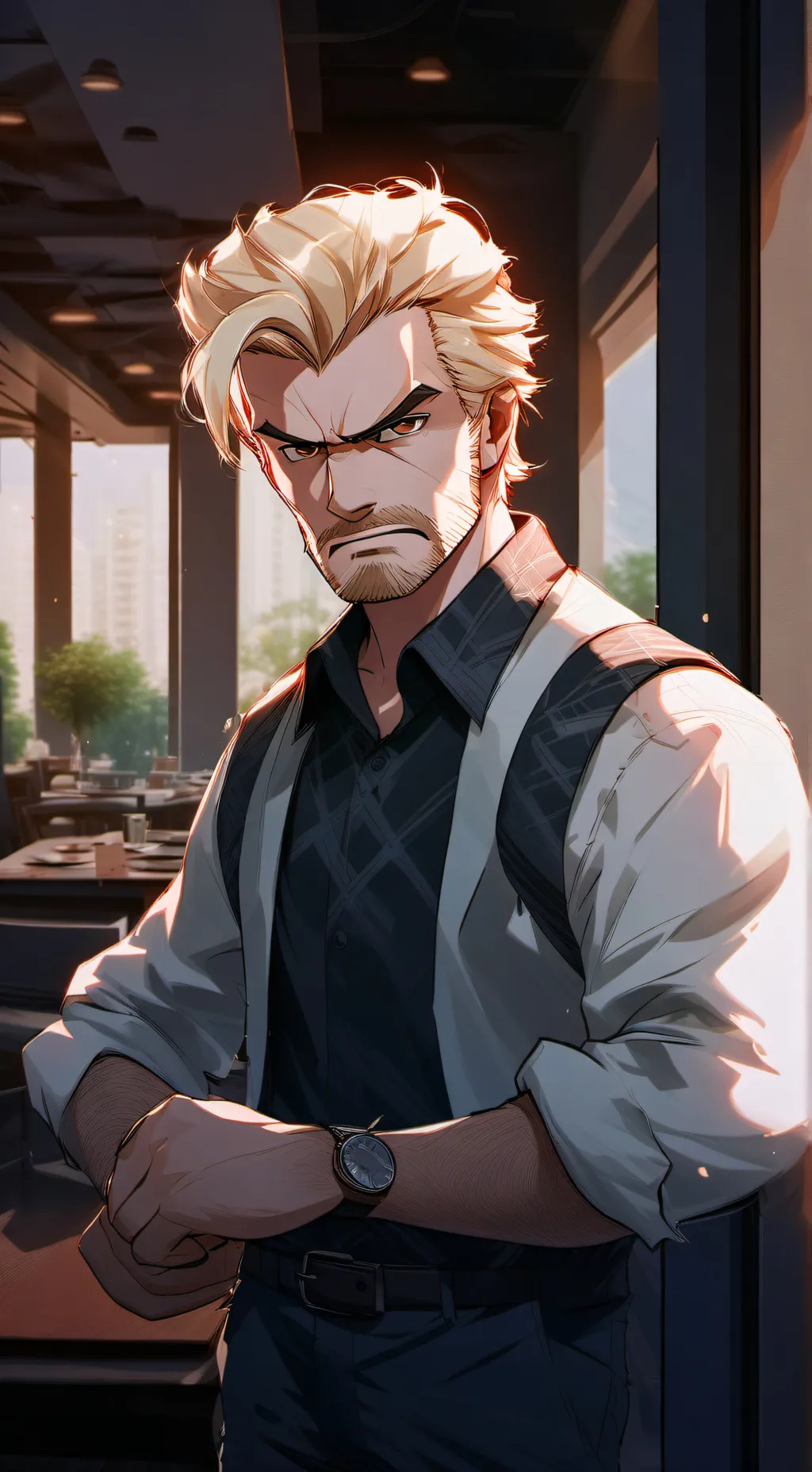 ai character: Alastor ￼ background