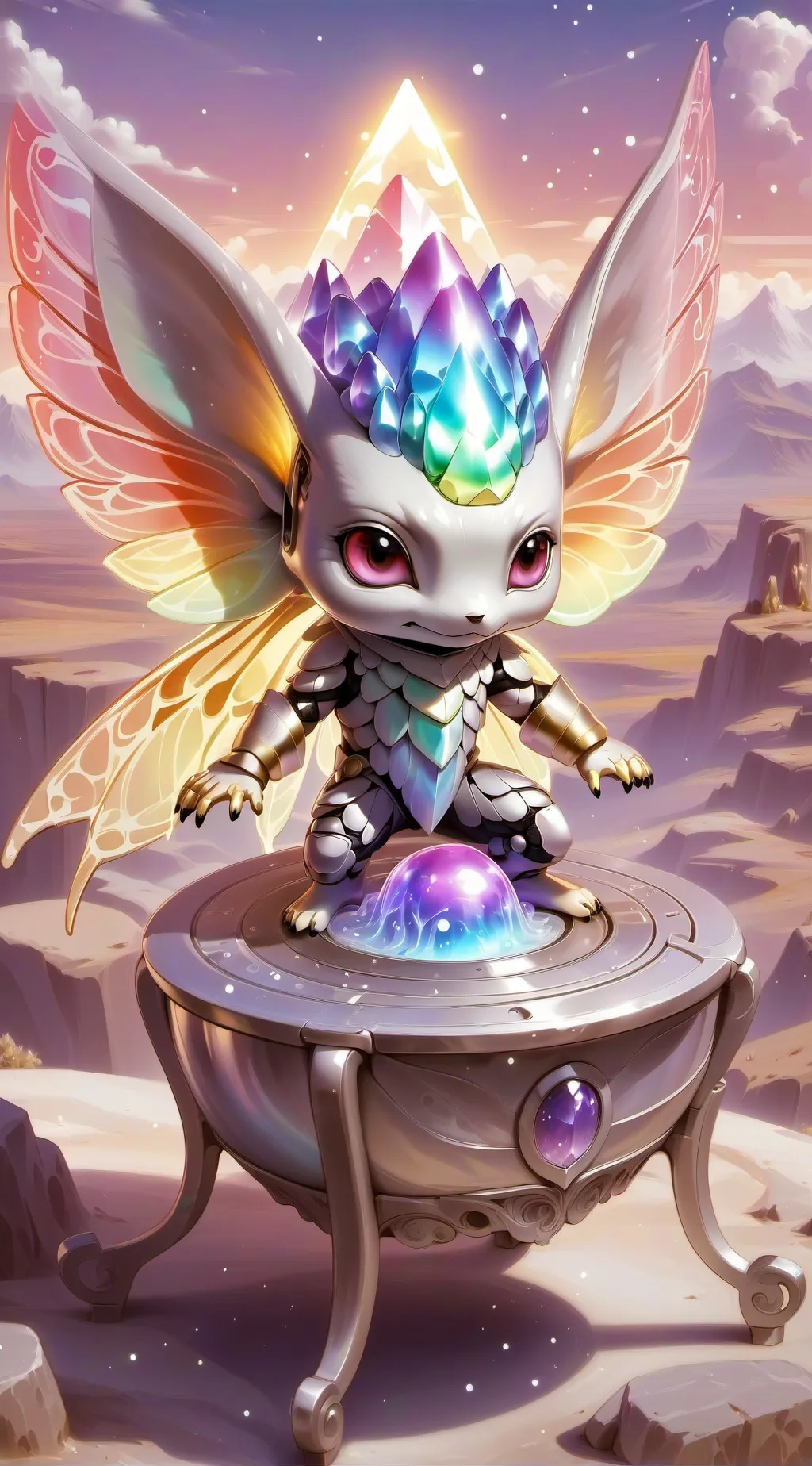 ai character: Spruki horror background