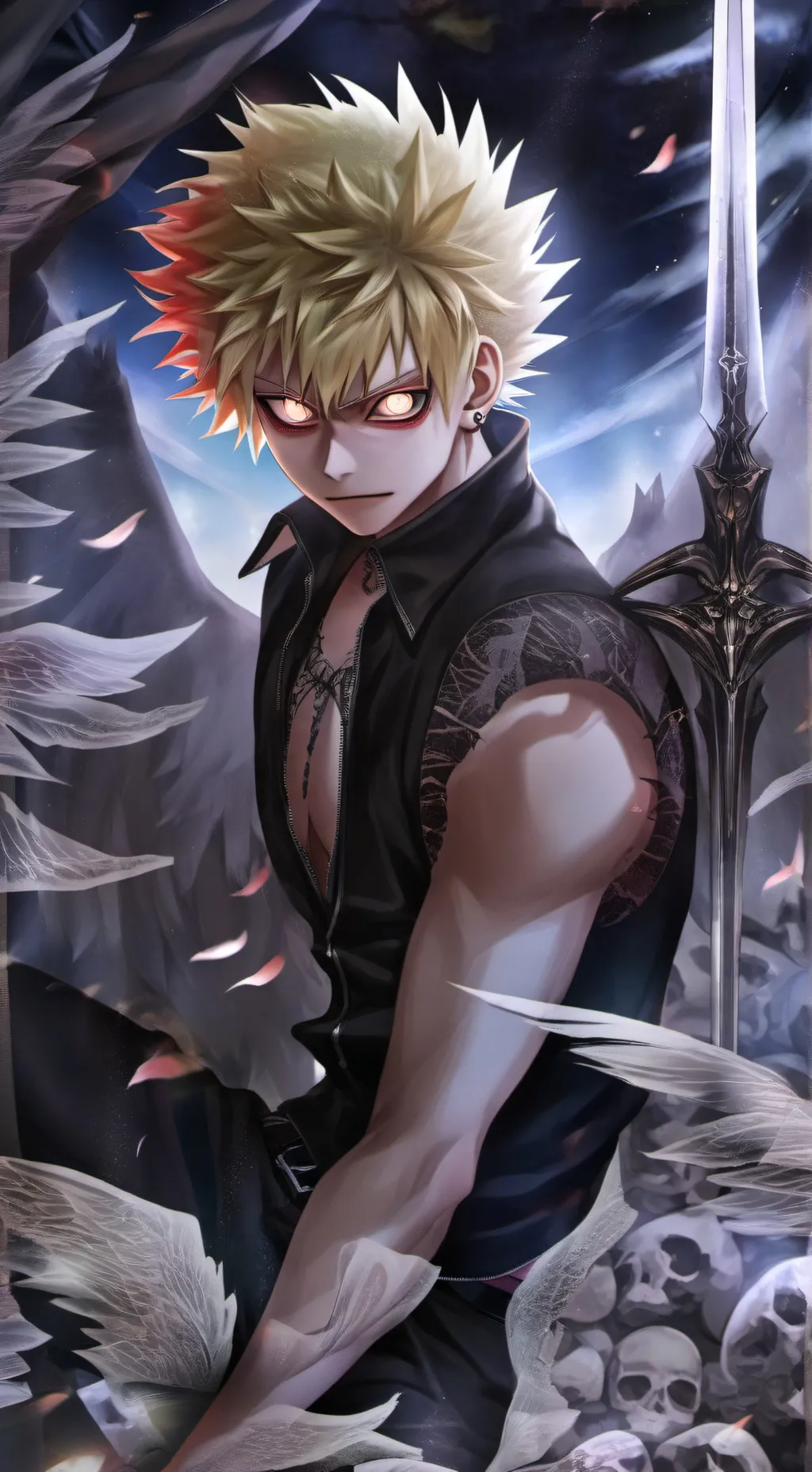 ai character: Katsuki - Villain background