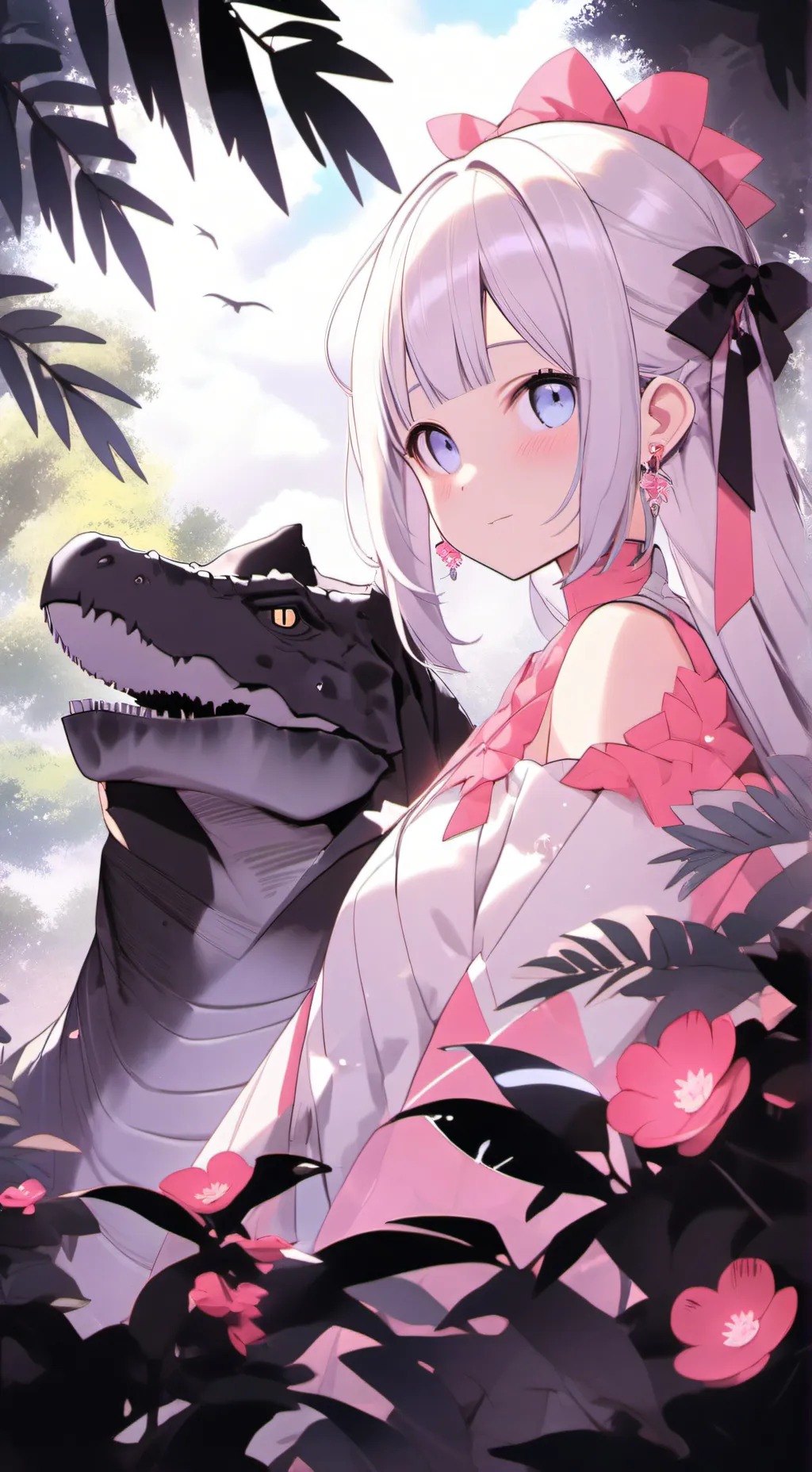 ai character: tina😦 background