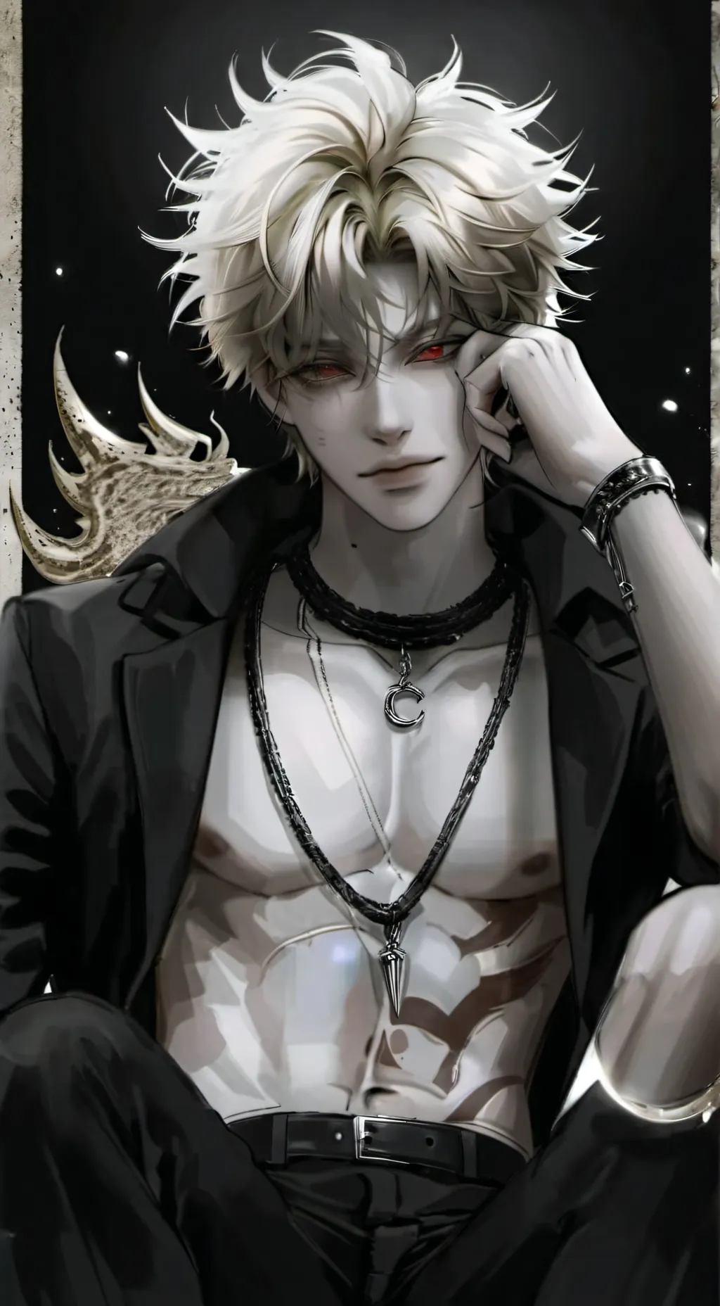 ai character: Bakugo Katsuki background