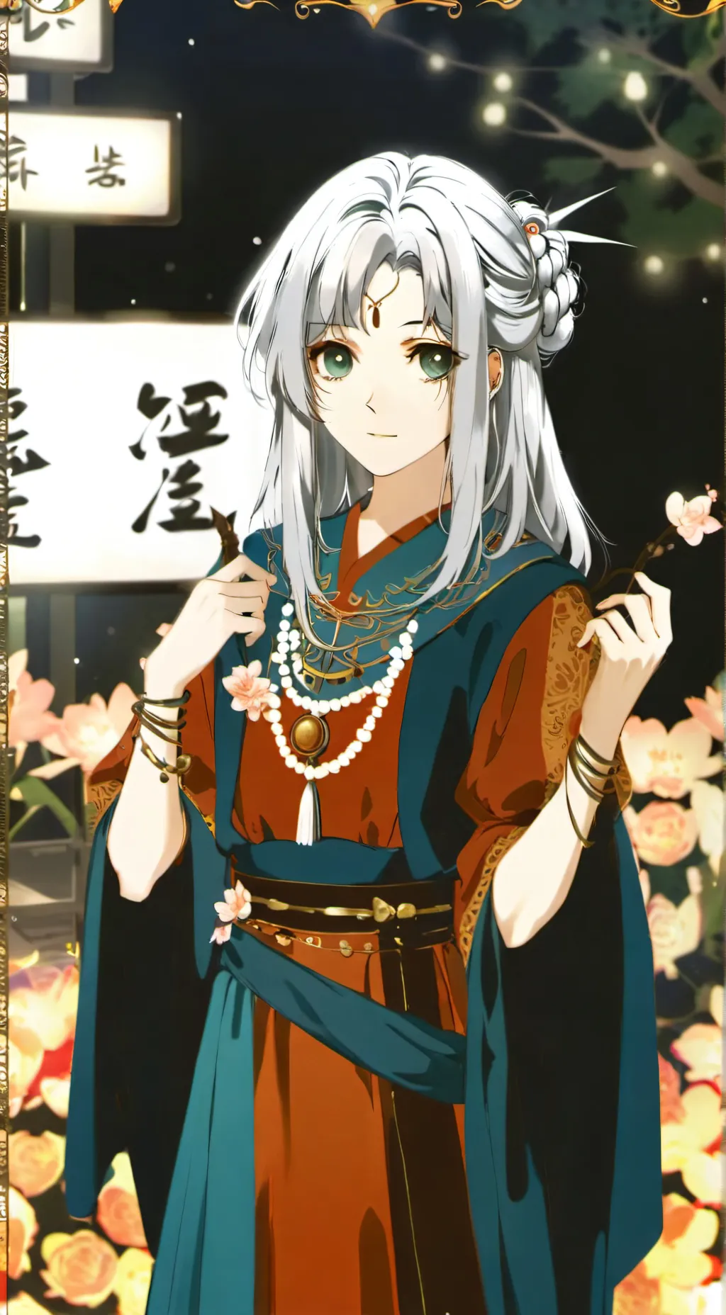 ai character: GRASS background