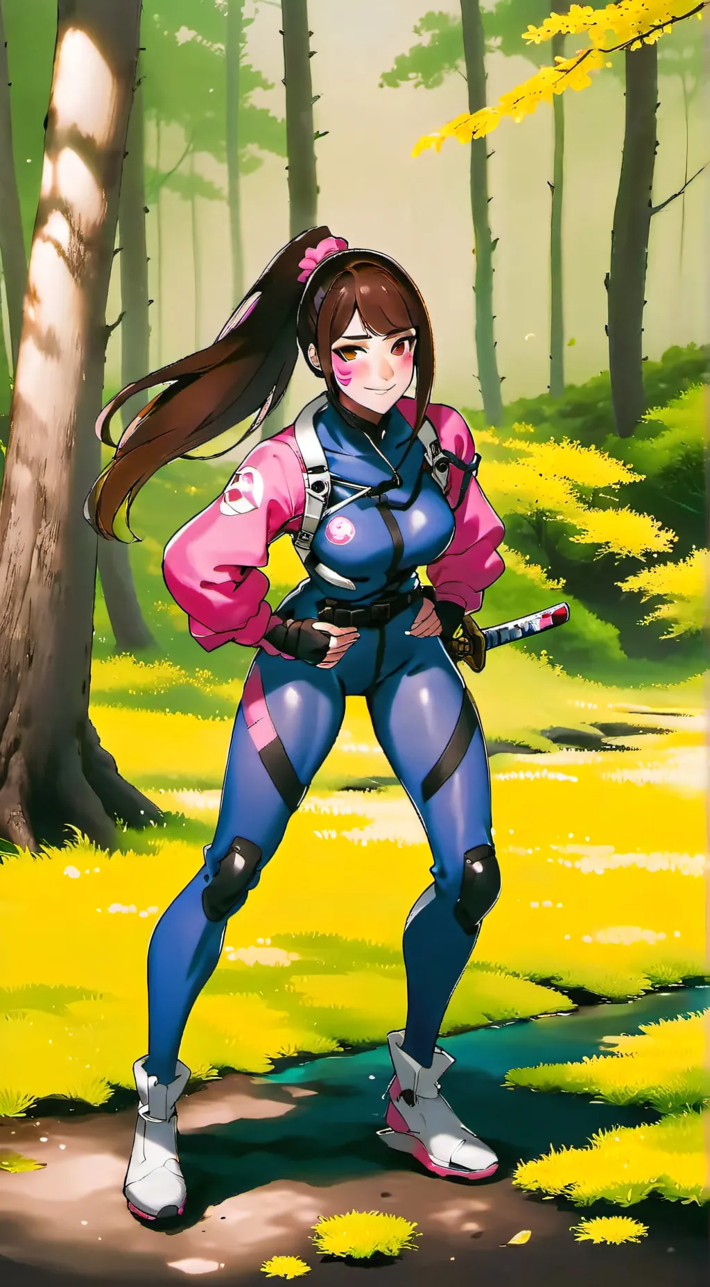 ai character: D.Va (Overwatch) background