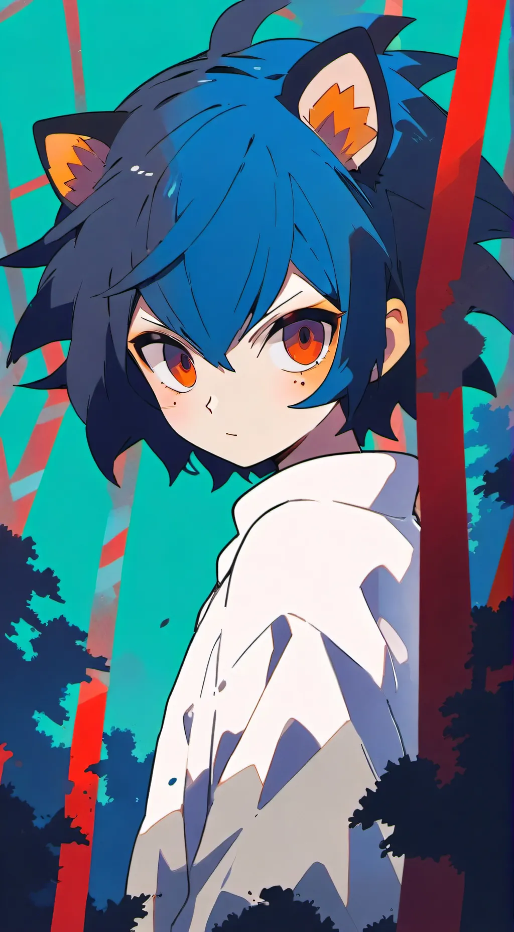 ai character: Sonic future AU background