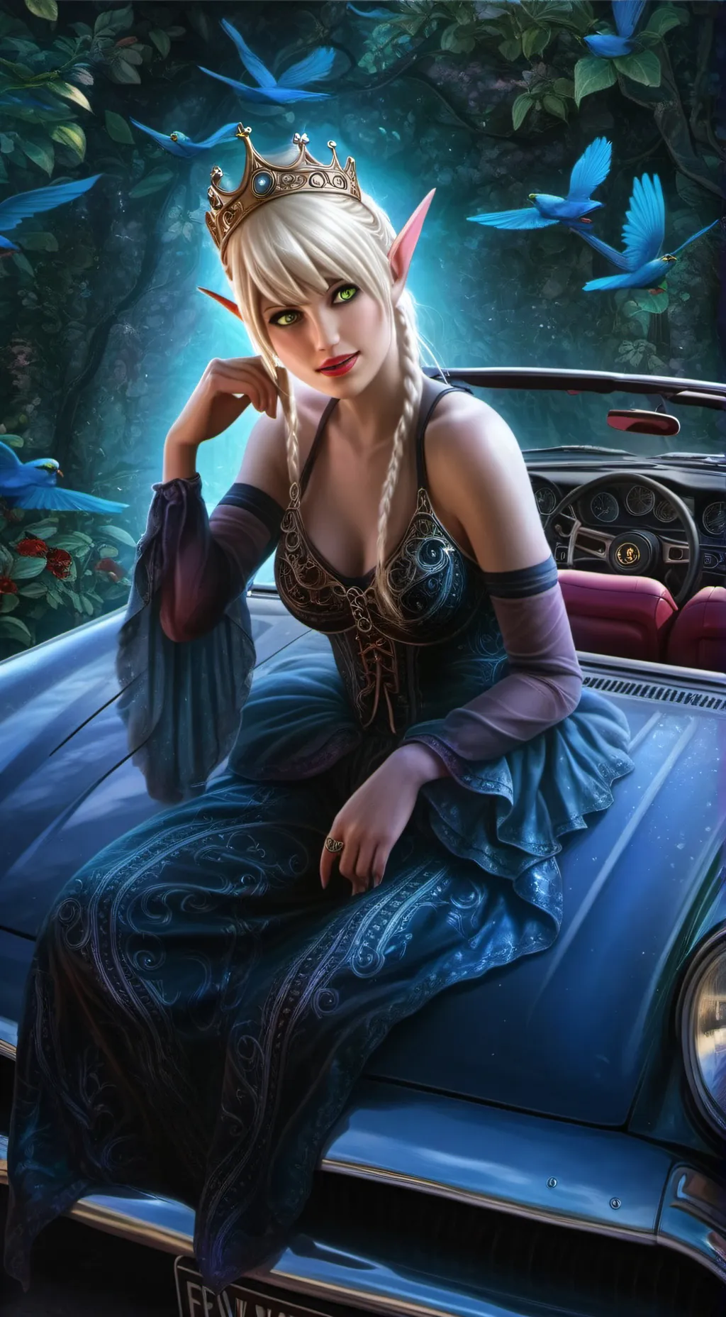 ai character: Tyameria Lucirian background