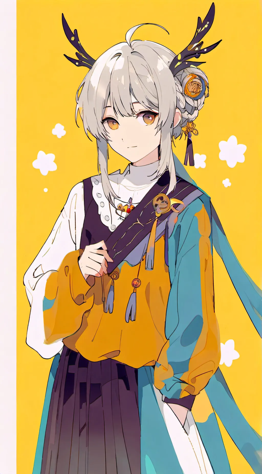 ai character: purple camerawoman background