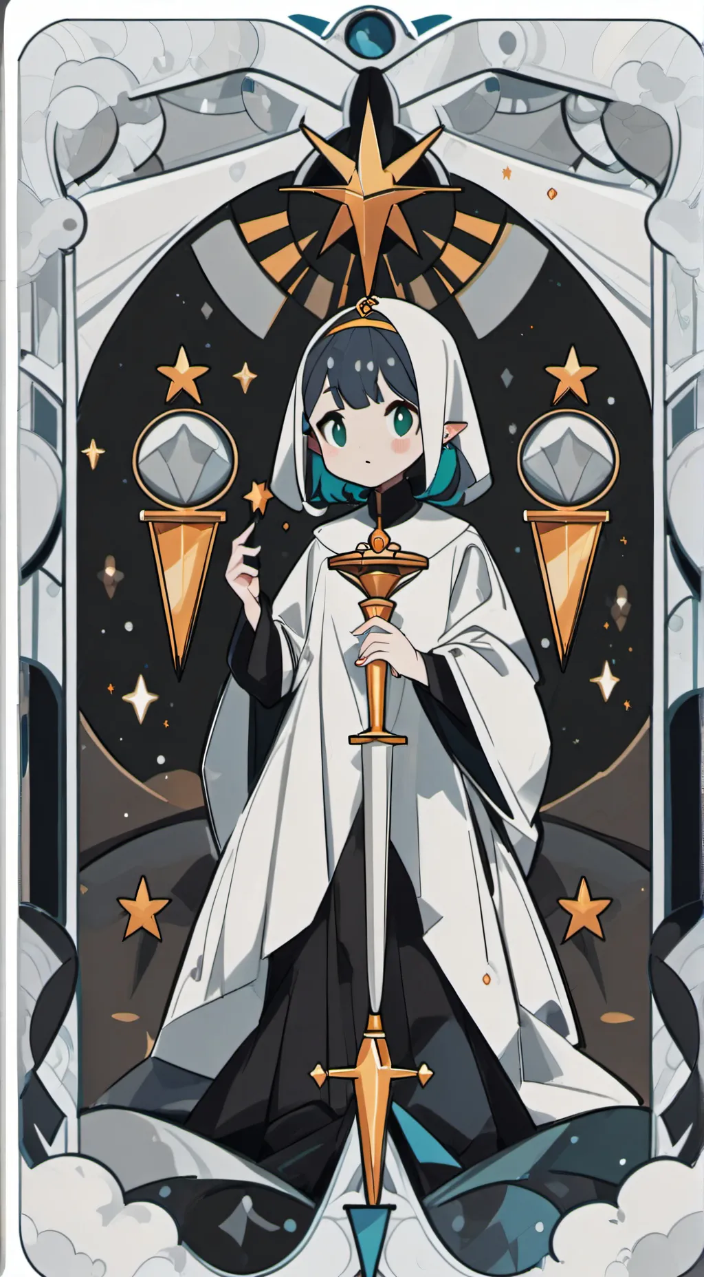 ai character: Shadow milk cookie background