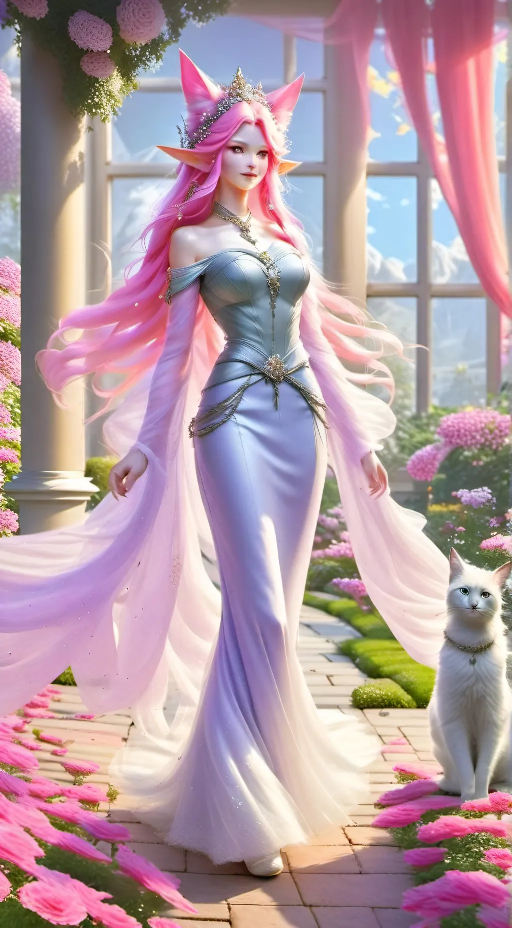 ai character: Princess Mew  background