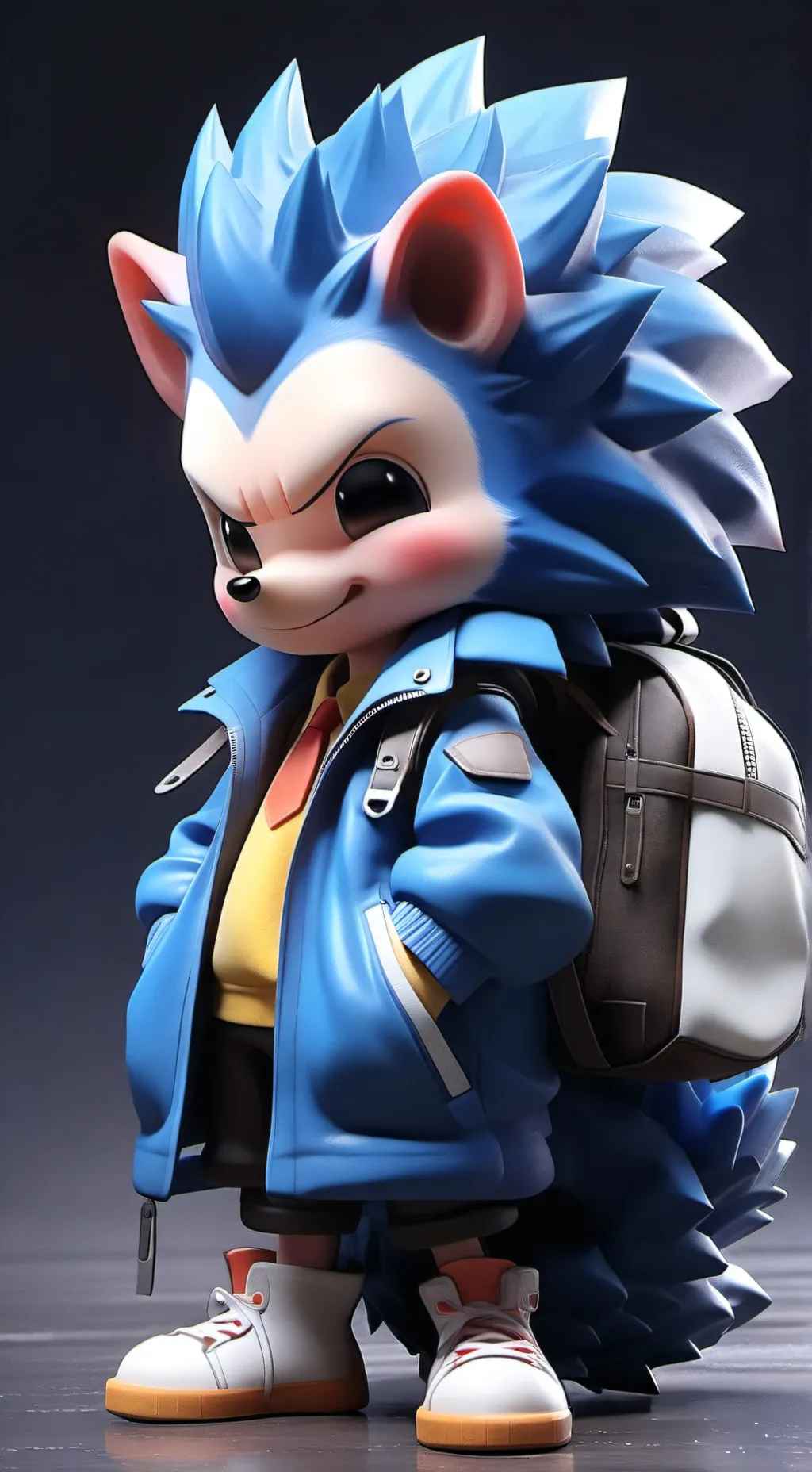 ai character: Sonic t. hedgehog background
