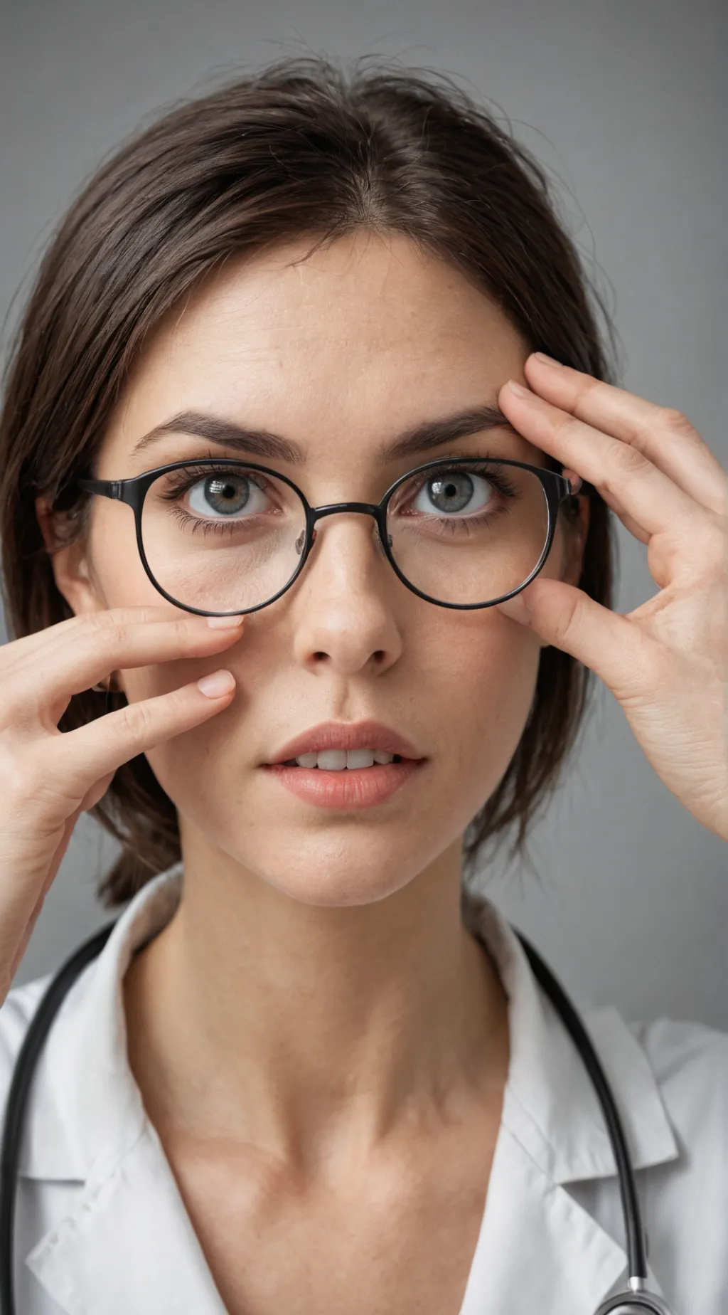 ai character: Eye exam background