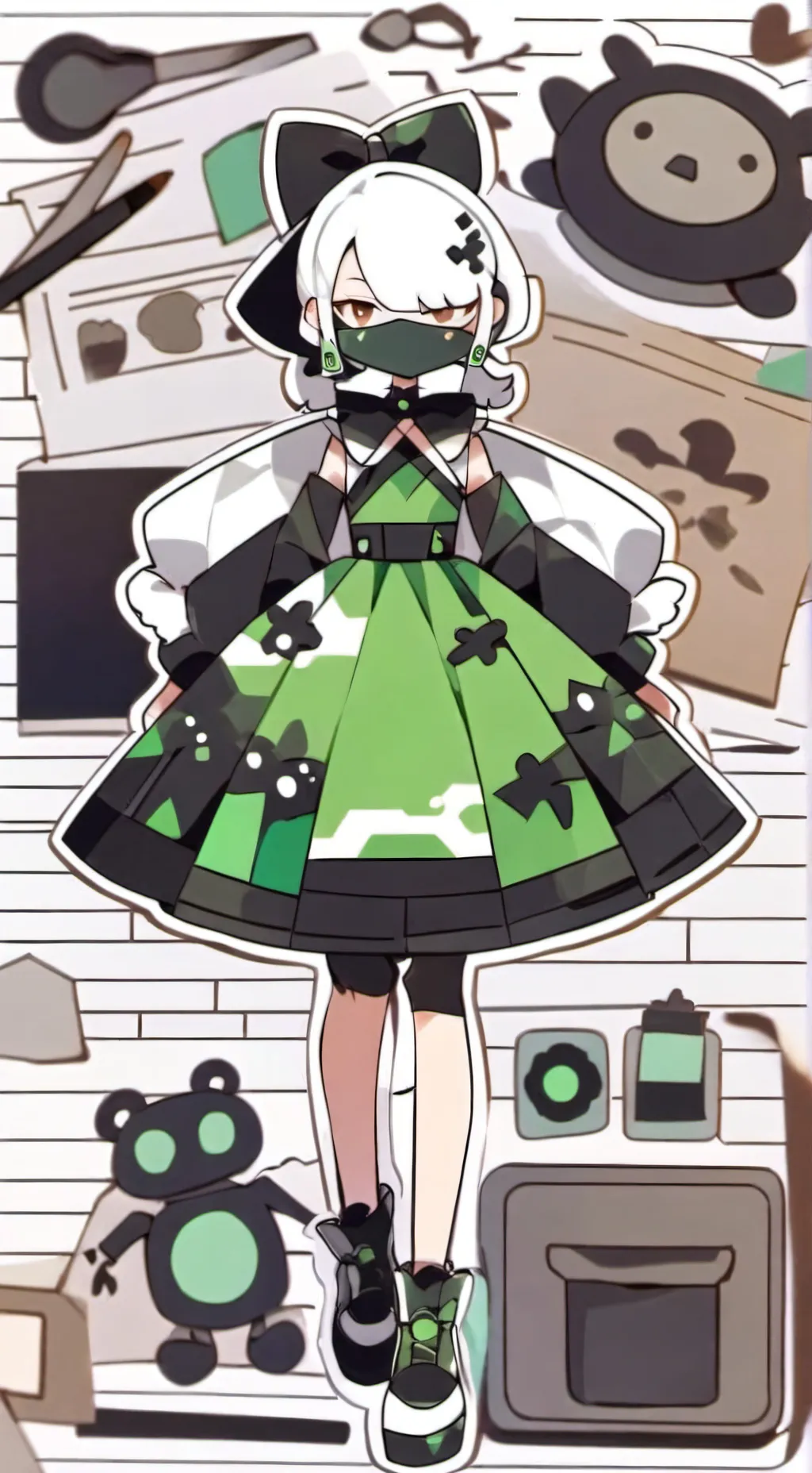ai character: Vee background