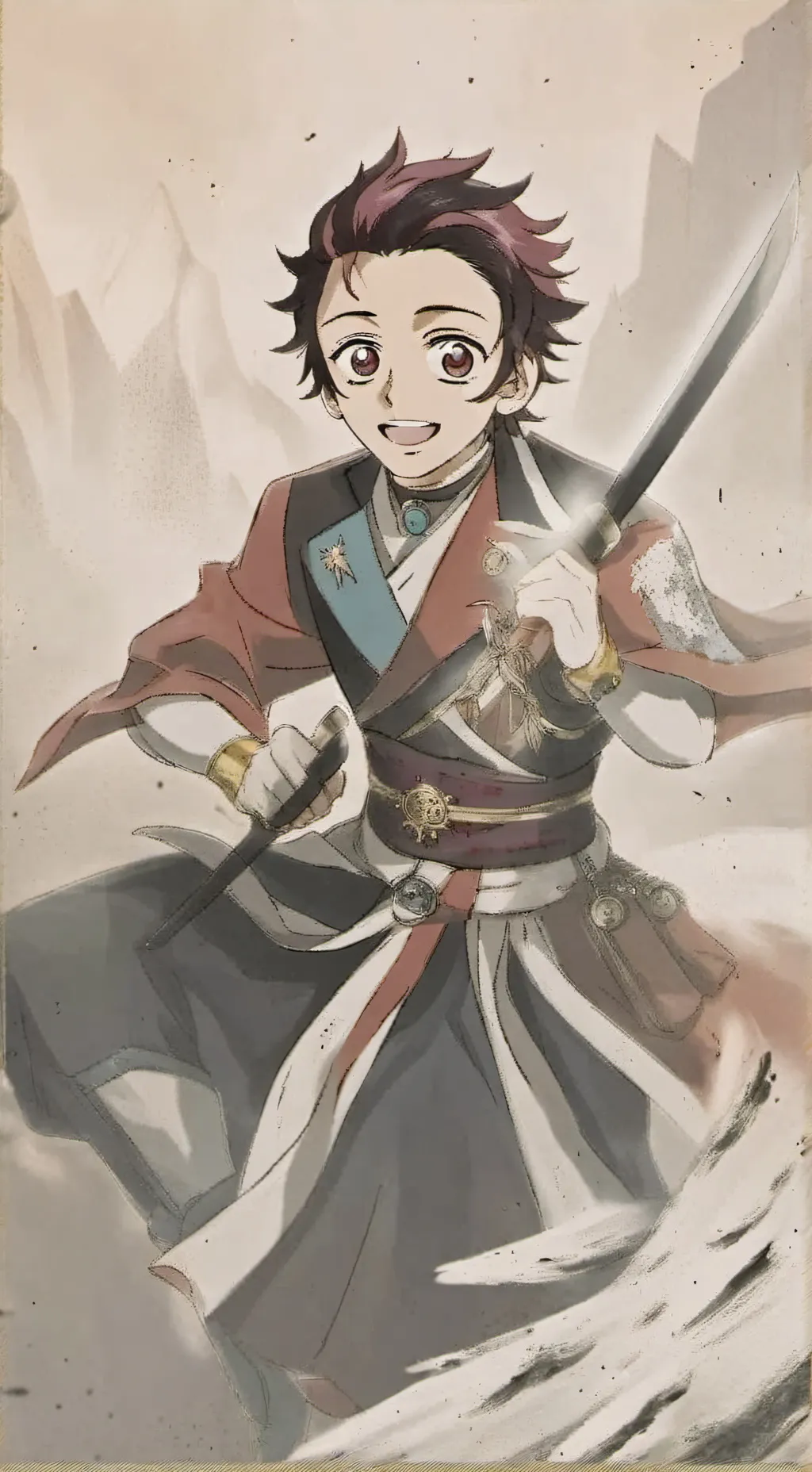 ai character: kny  background