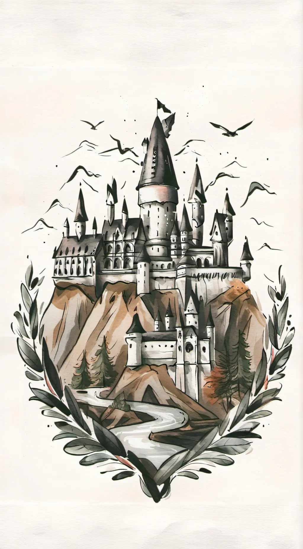 ai character: Yule ball background
