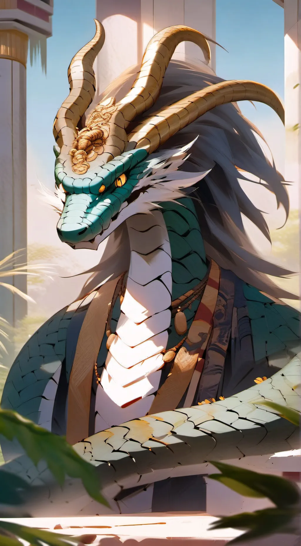ai character: Hiha 🐍 background