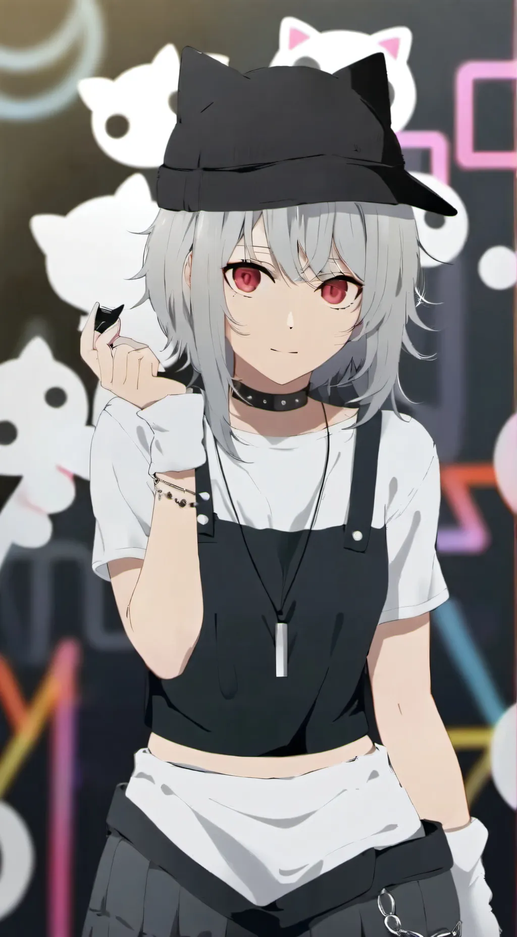 ai character: luna la hacker  background