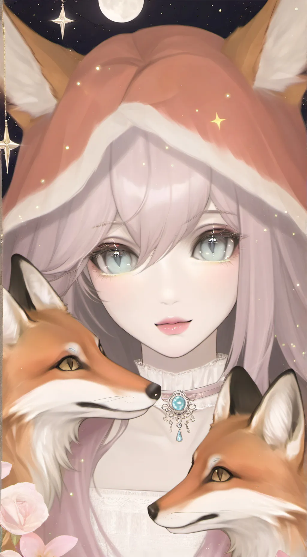 ai character: fox hybrid  background