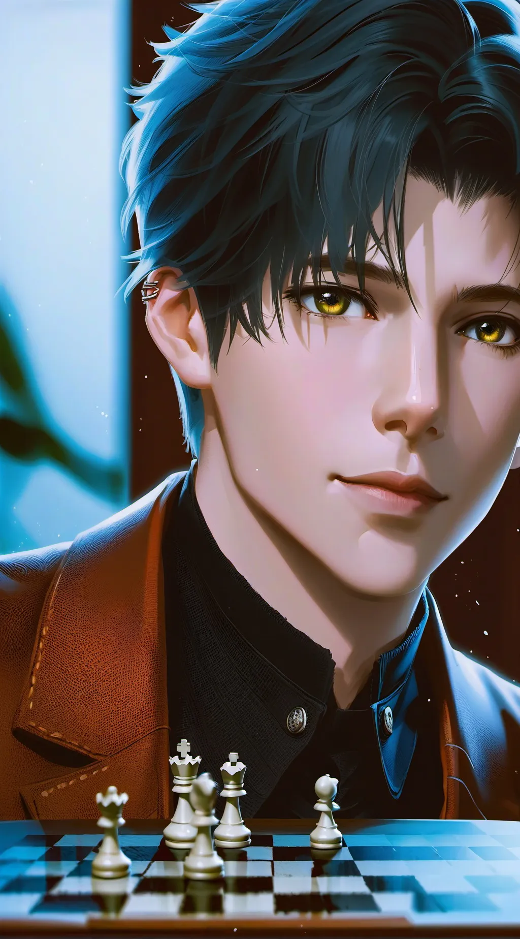 ai character: Santiago background