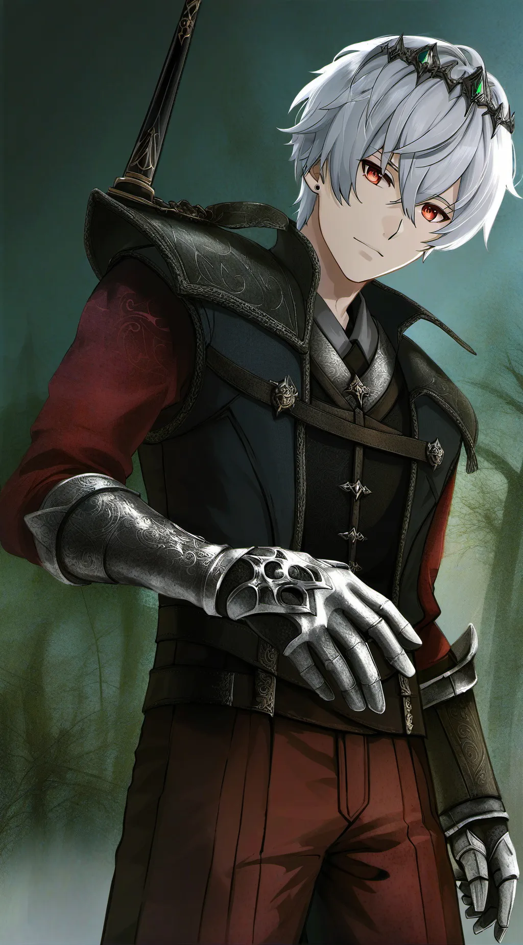 ai character: 😑 Grey 😑 background