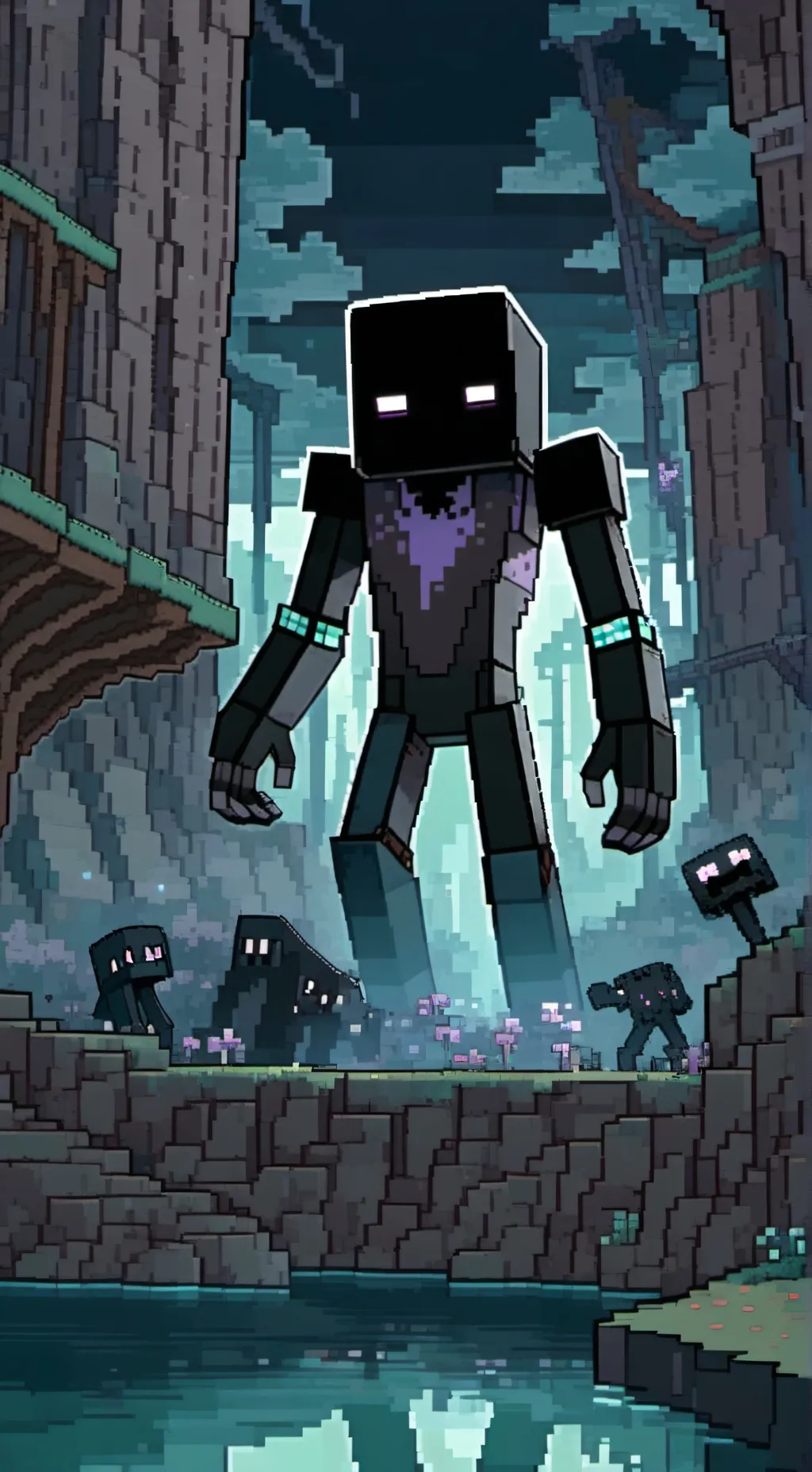 ai character: Ender Man background