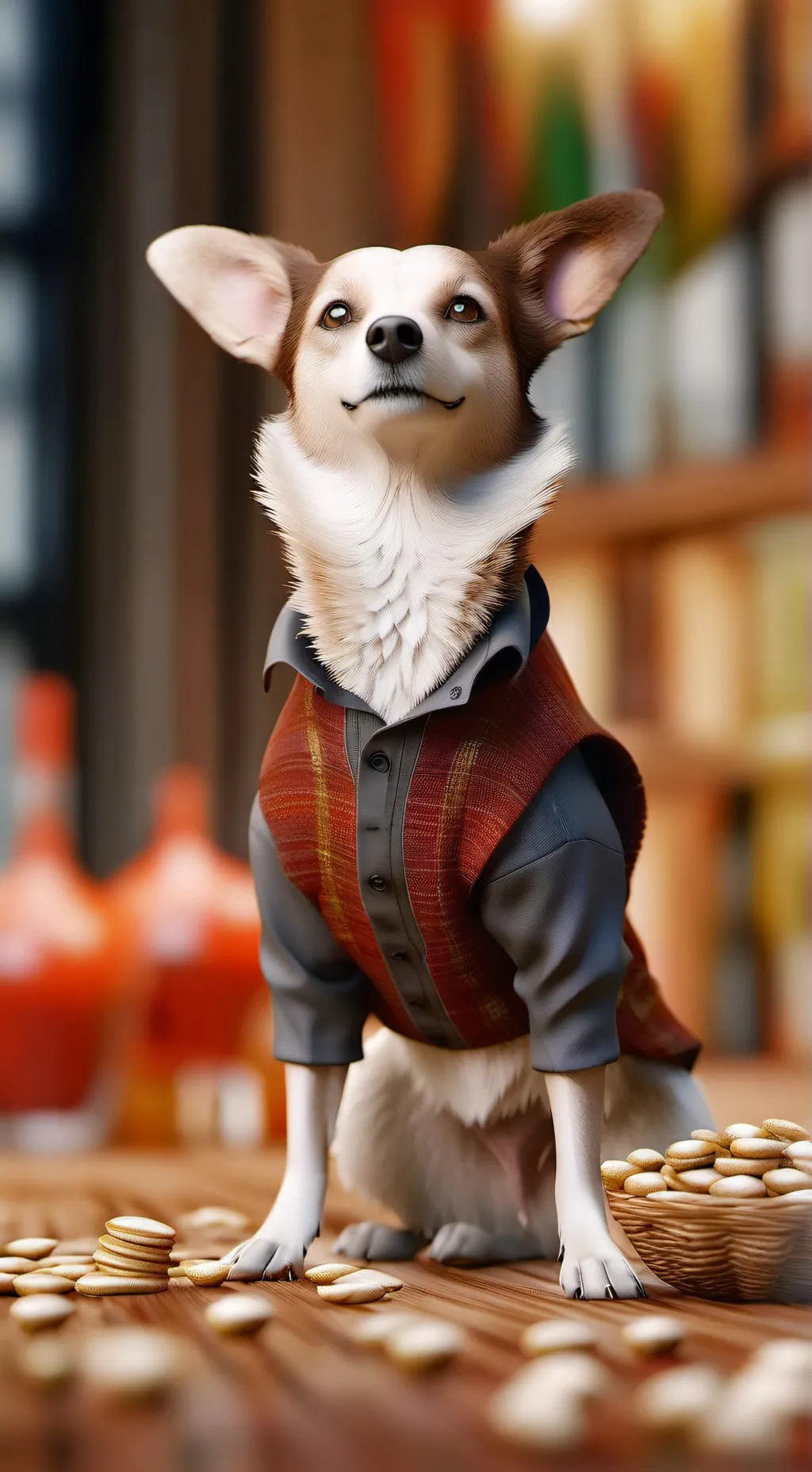 ai character: old dog background