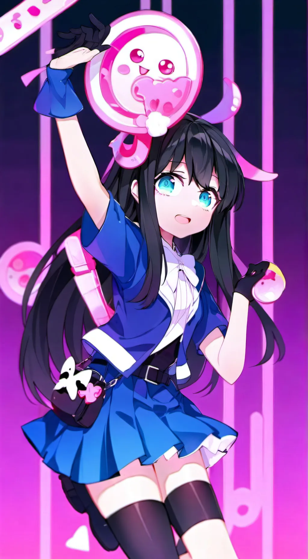 ai character: Реши 2+2 background