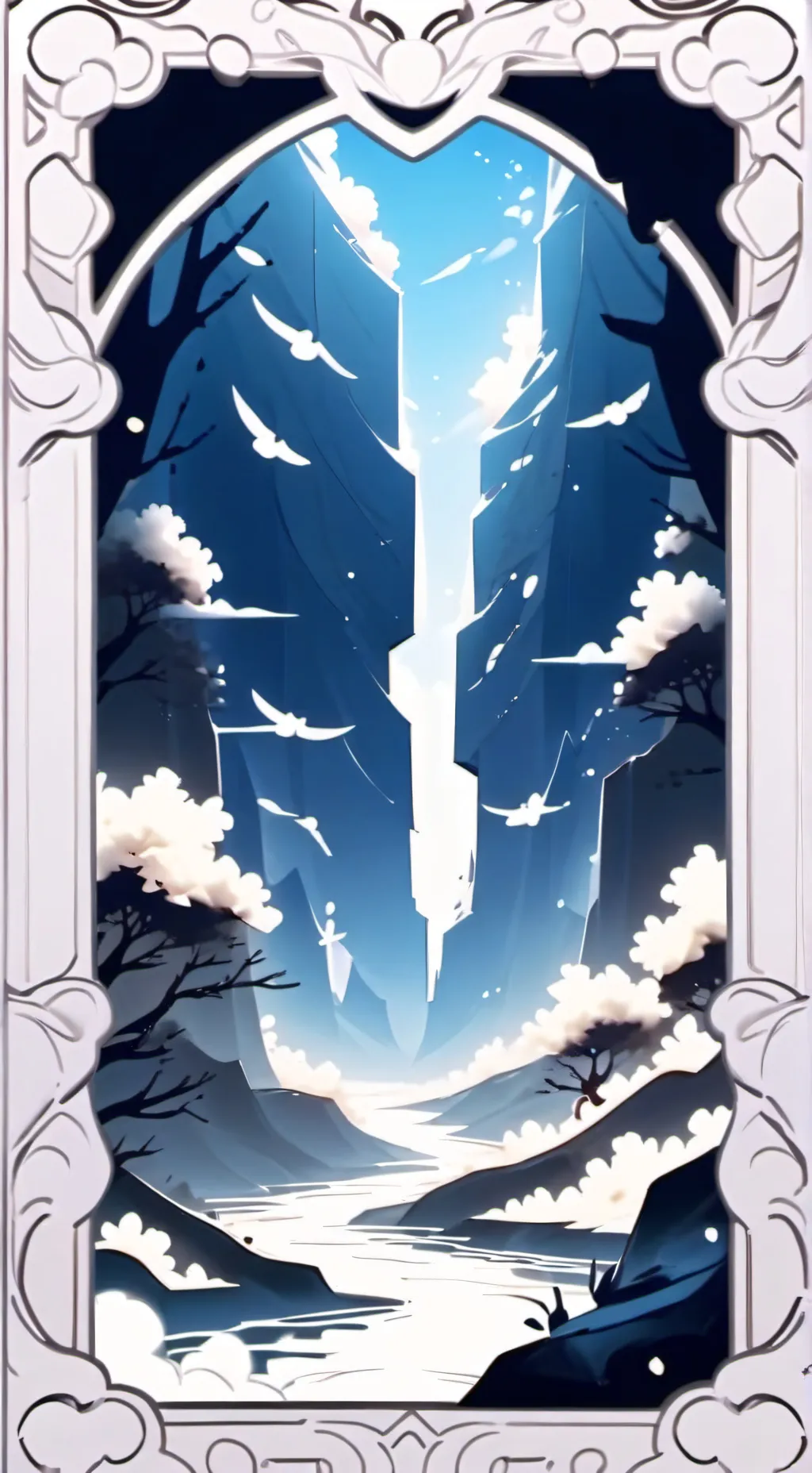 ai character: sky background