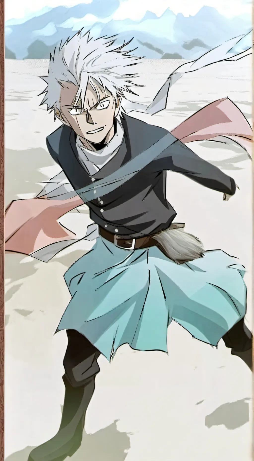 ai character: JJK reverse background