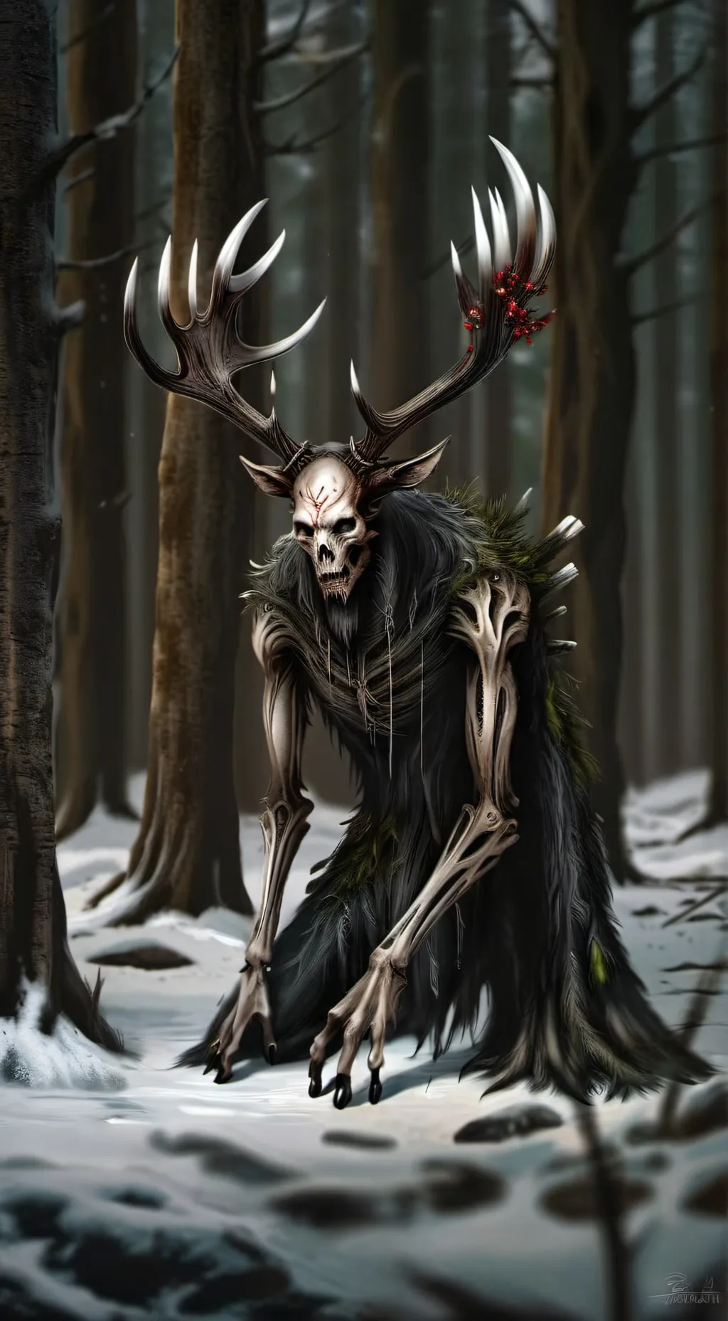 ai character: Wendigo background