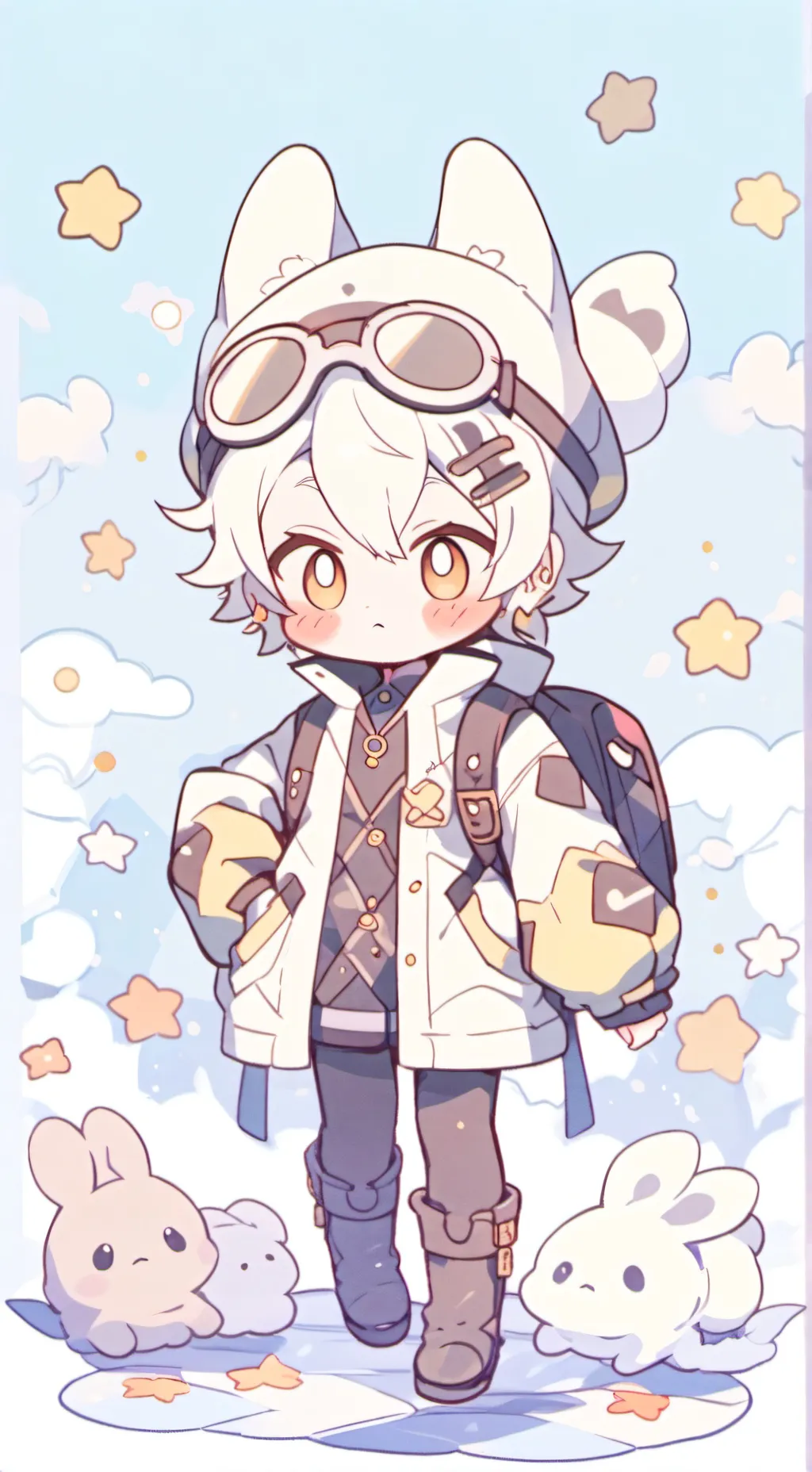 ai character: gray x wenda background