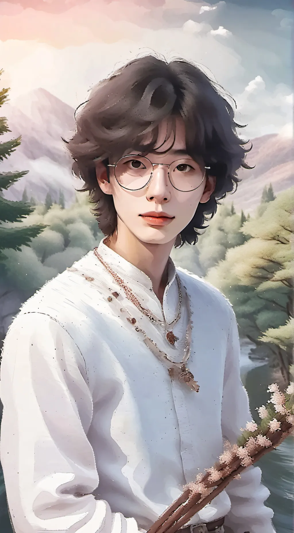 ai character: hyunjin  background
