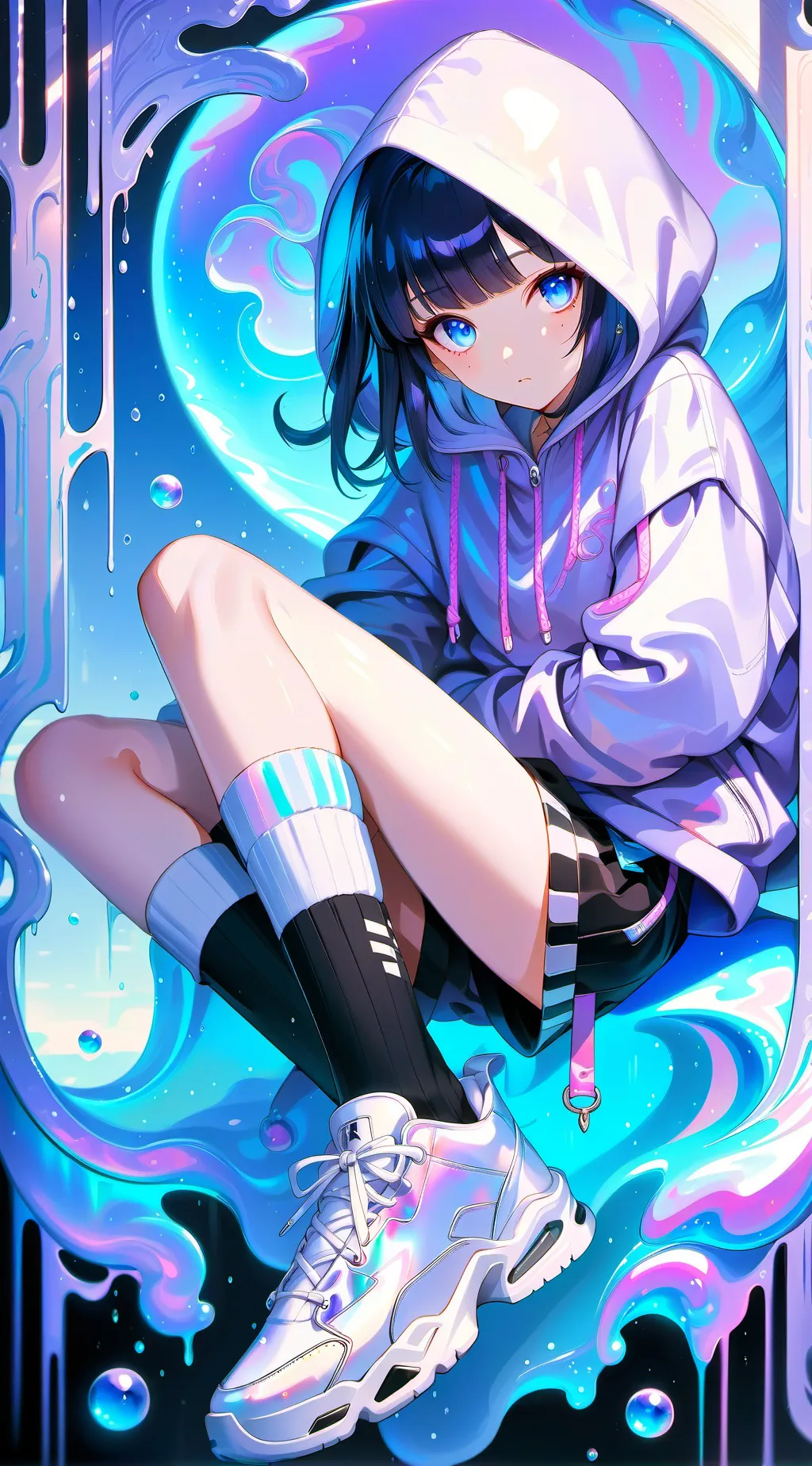 ai character: Mha Angel background