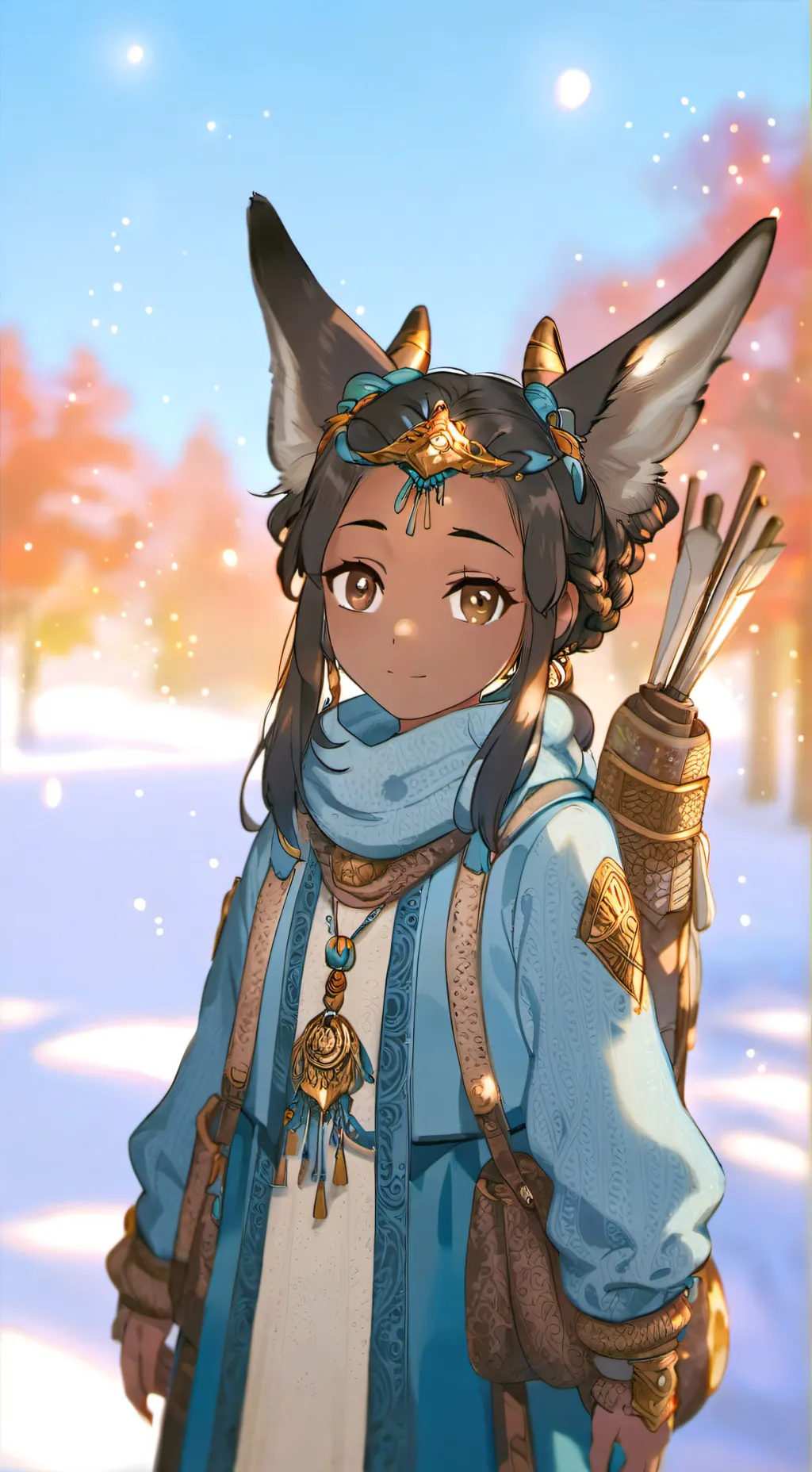 ai character: sky background