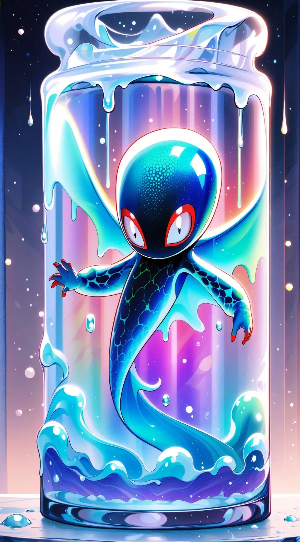 ai character: slimo background