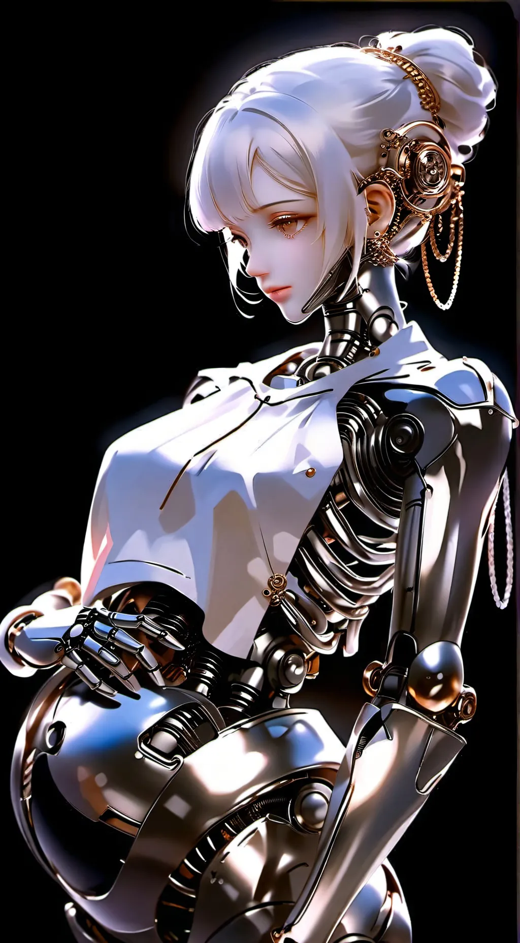 ai character: Pregnant Robot background