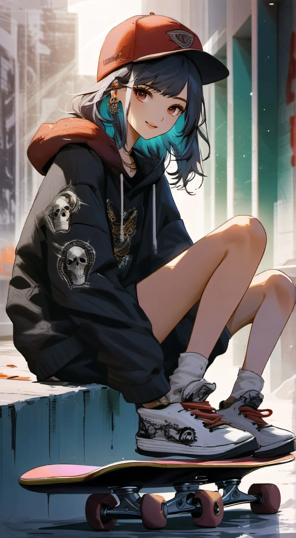 ai character: Skater 🛹🛹🛹🛹 background