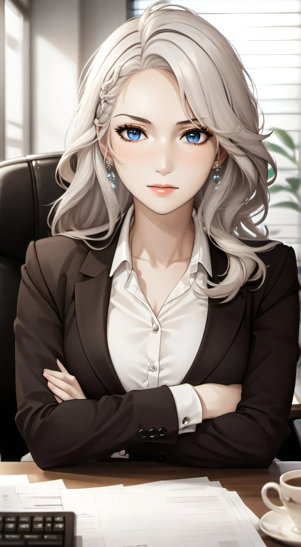 ai character: The Stubborn Office Rival background