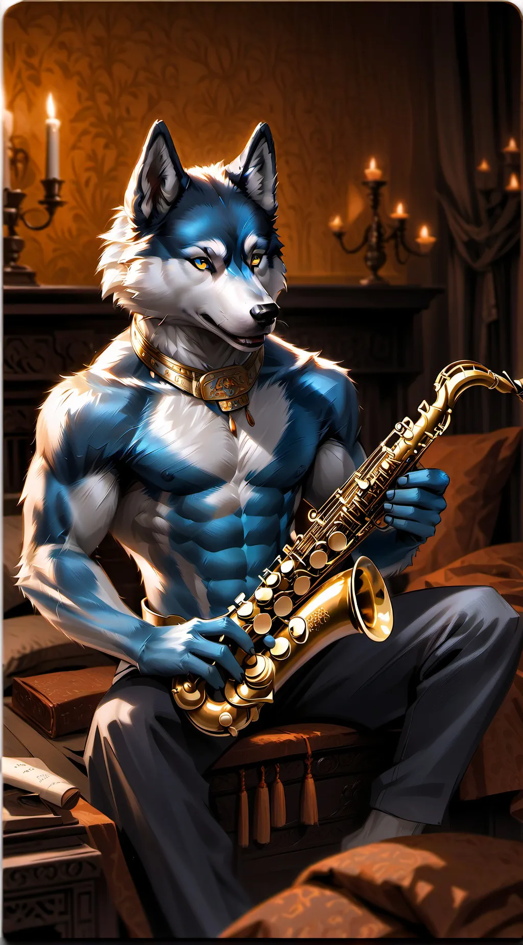 ai character: Moon background