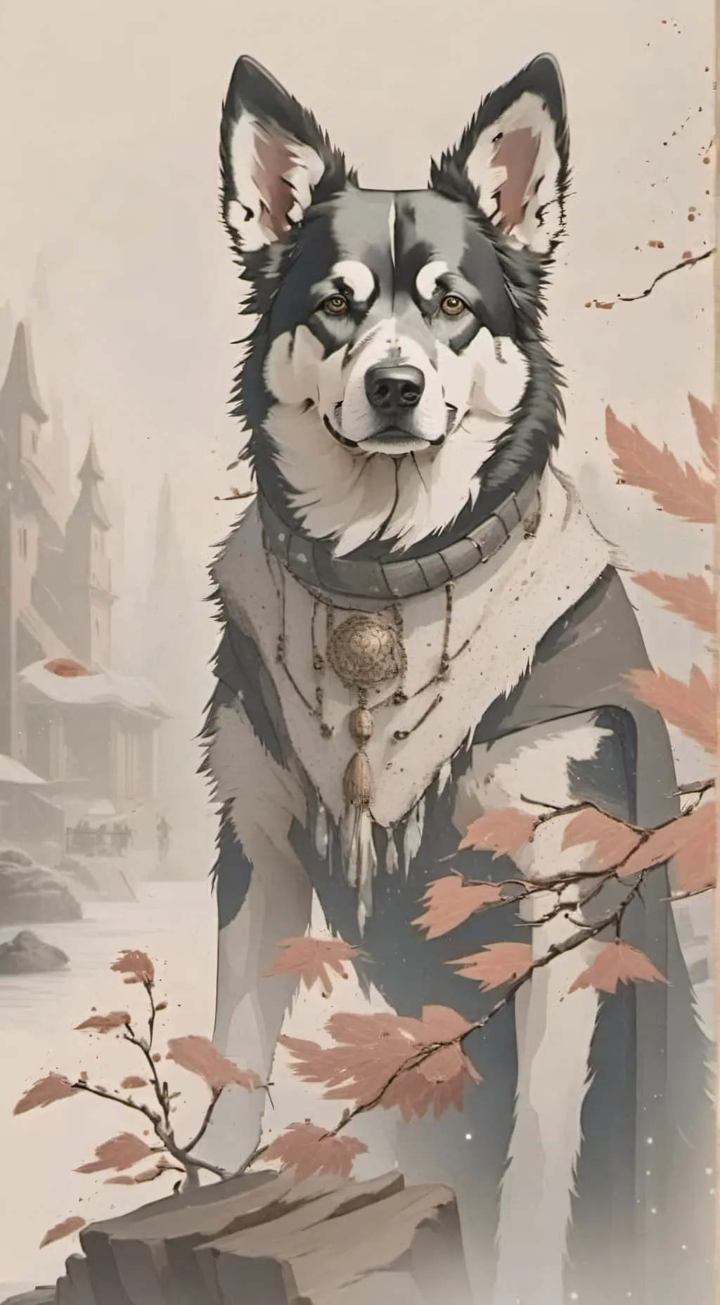 ai character: smiling critters  background
