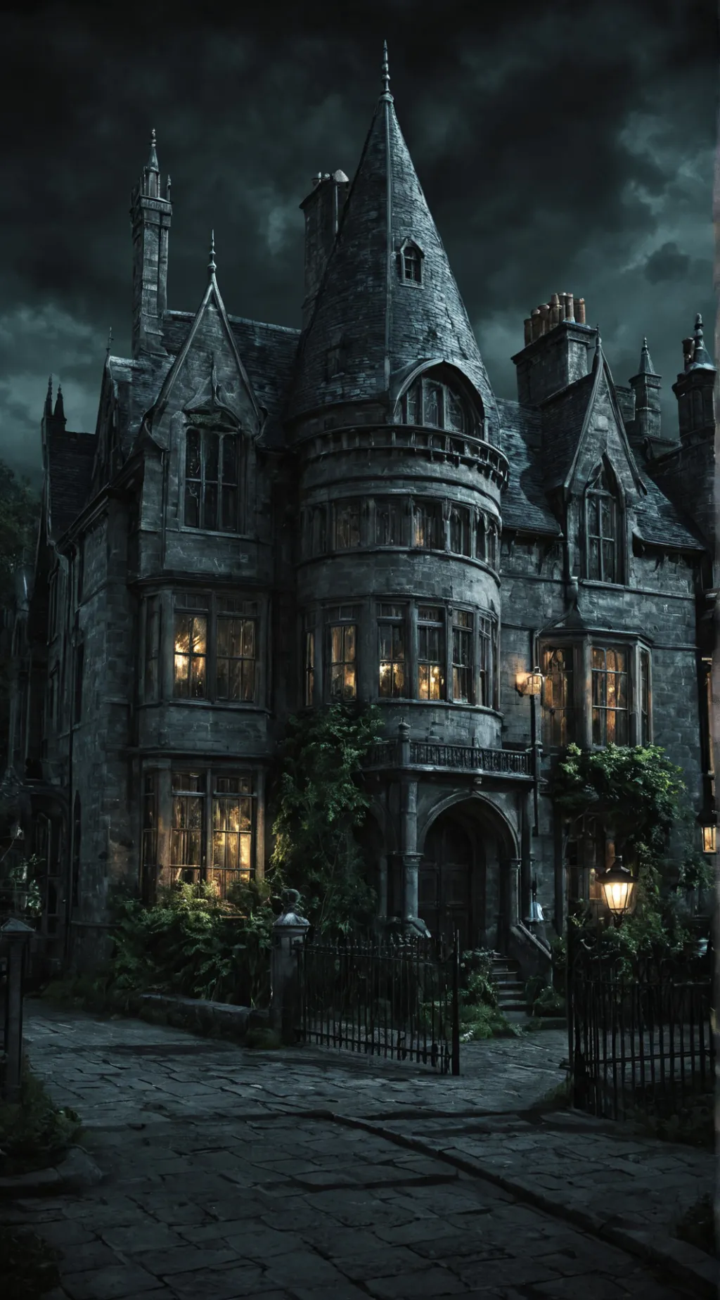 ai character: Riddle Manor background