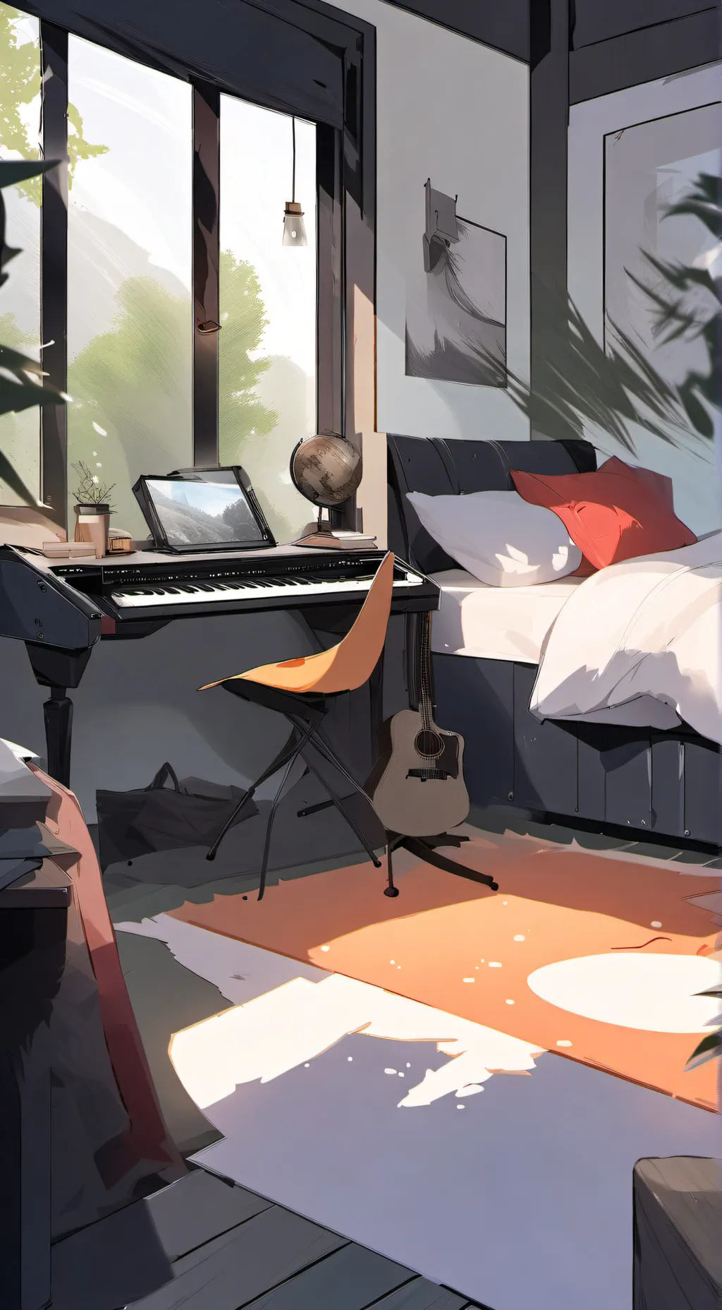 ai character: Sleepover! Mha. background