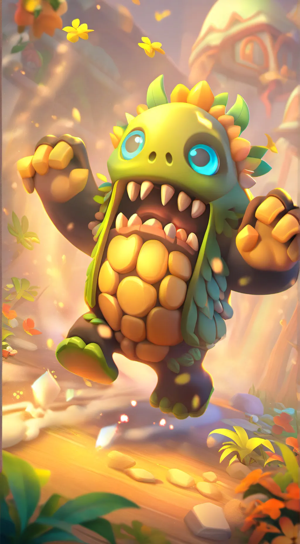 ai character: мяу background