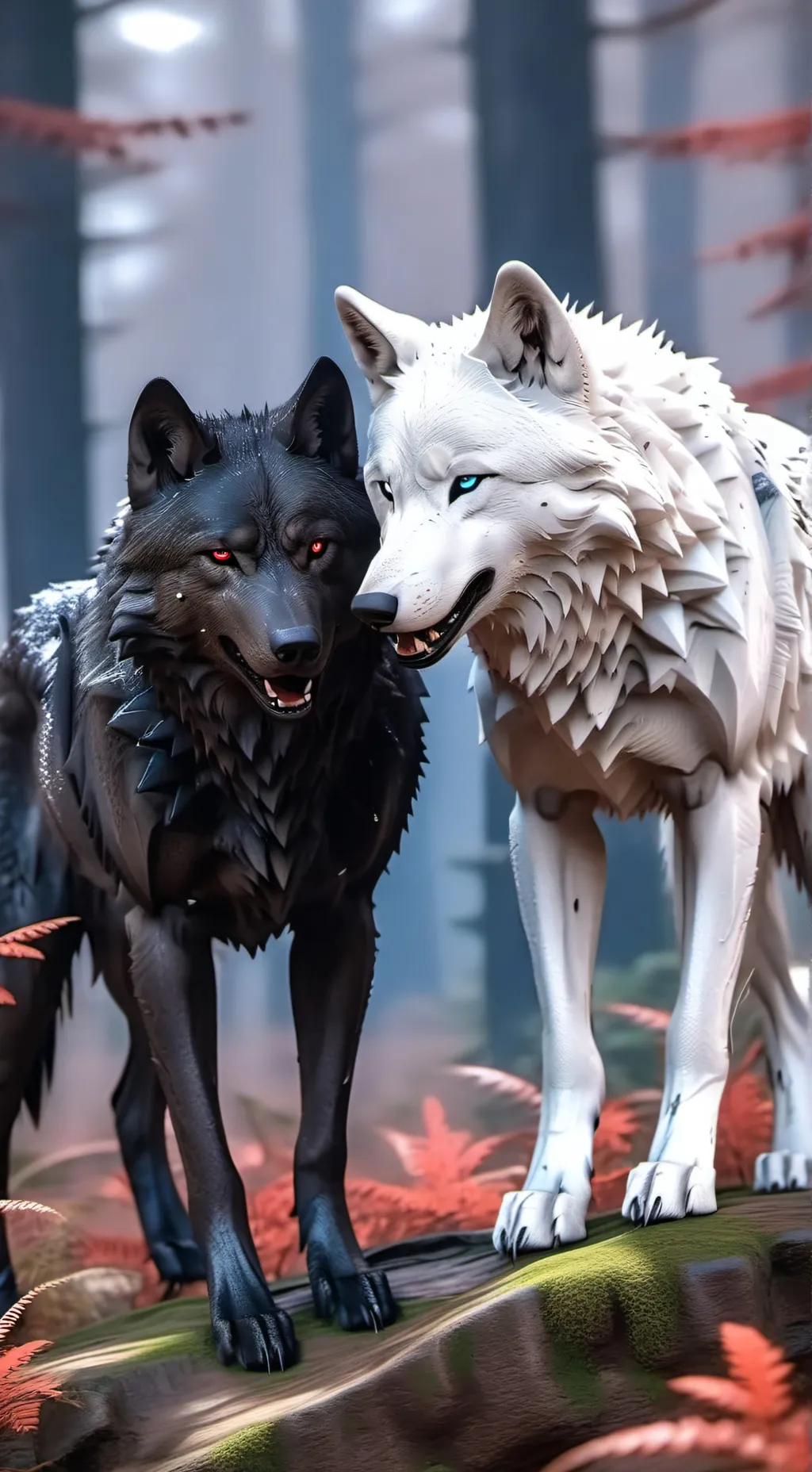 ai character: Winter and Scar background