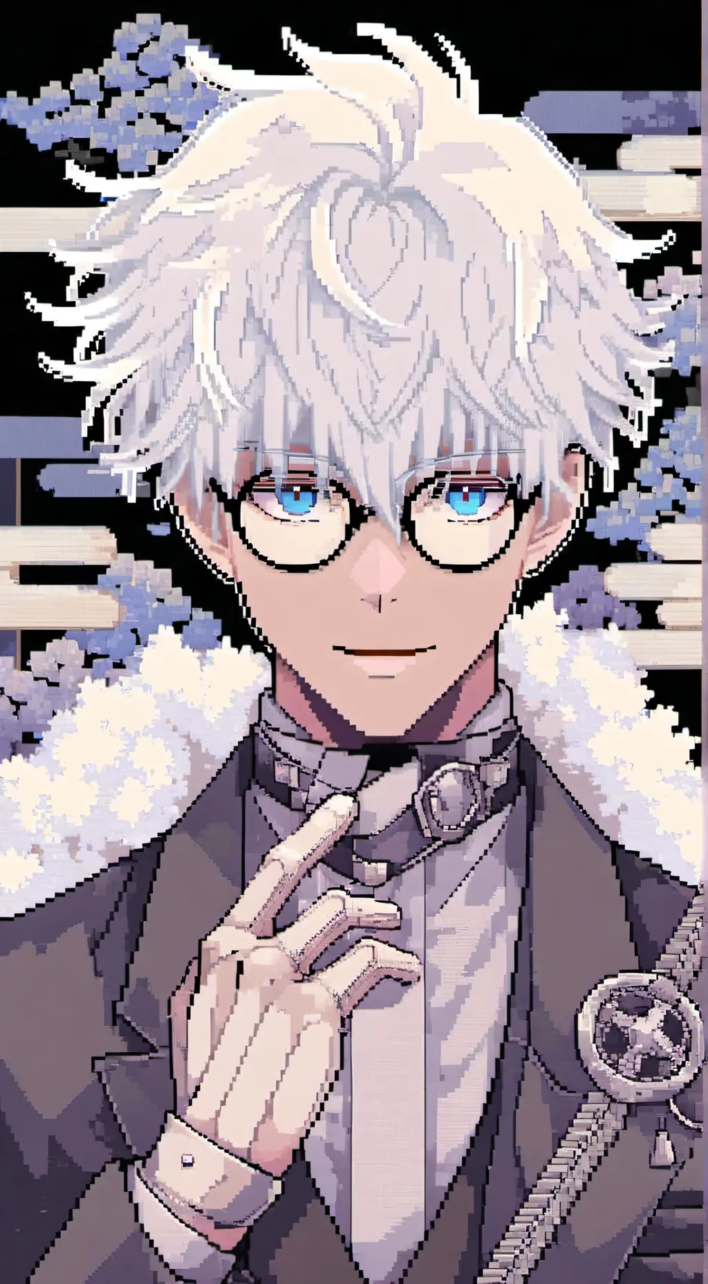 ai character: 💙Gojo🕶 background